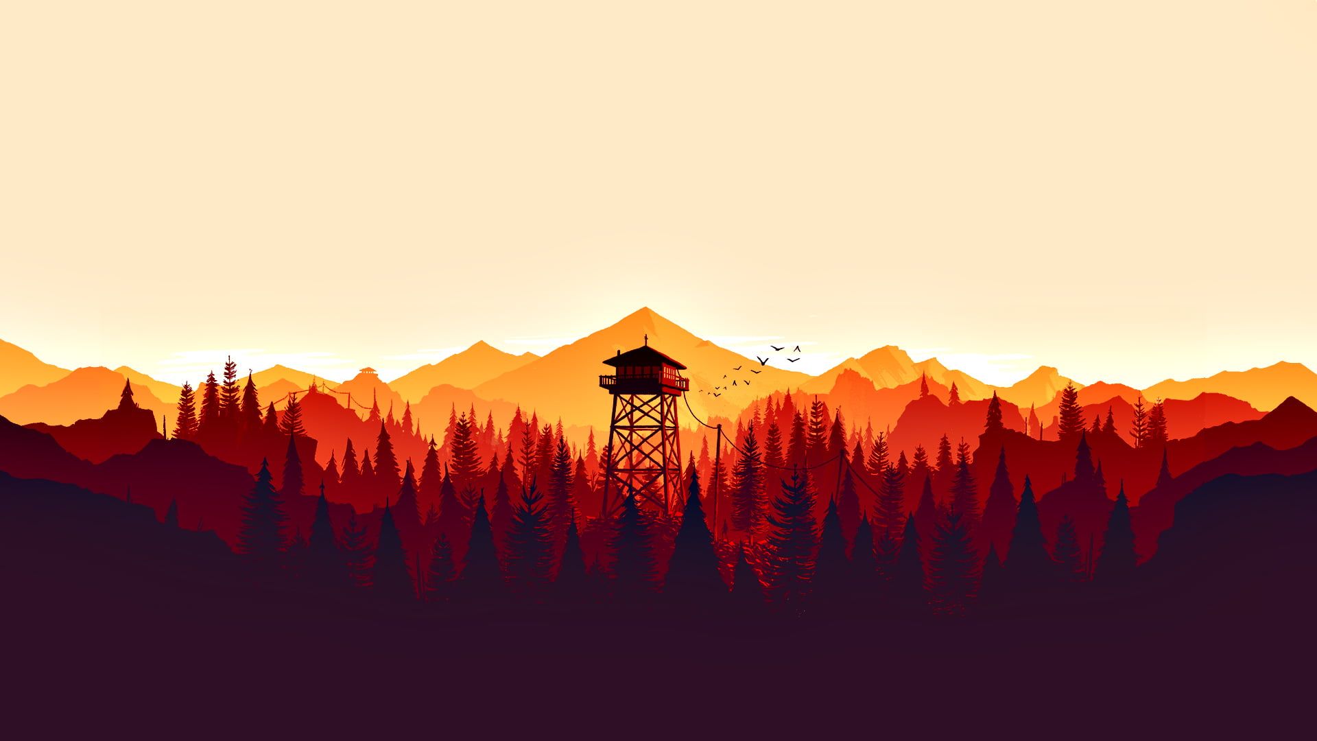 Cartoon Sunset Wallpapers