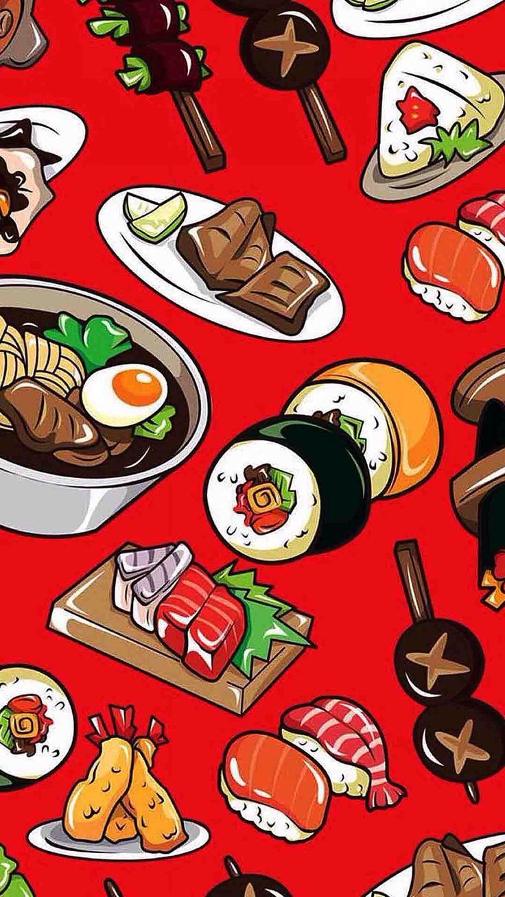 Cartoon Sushi Wallpapers