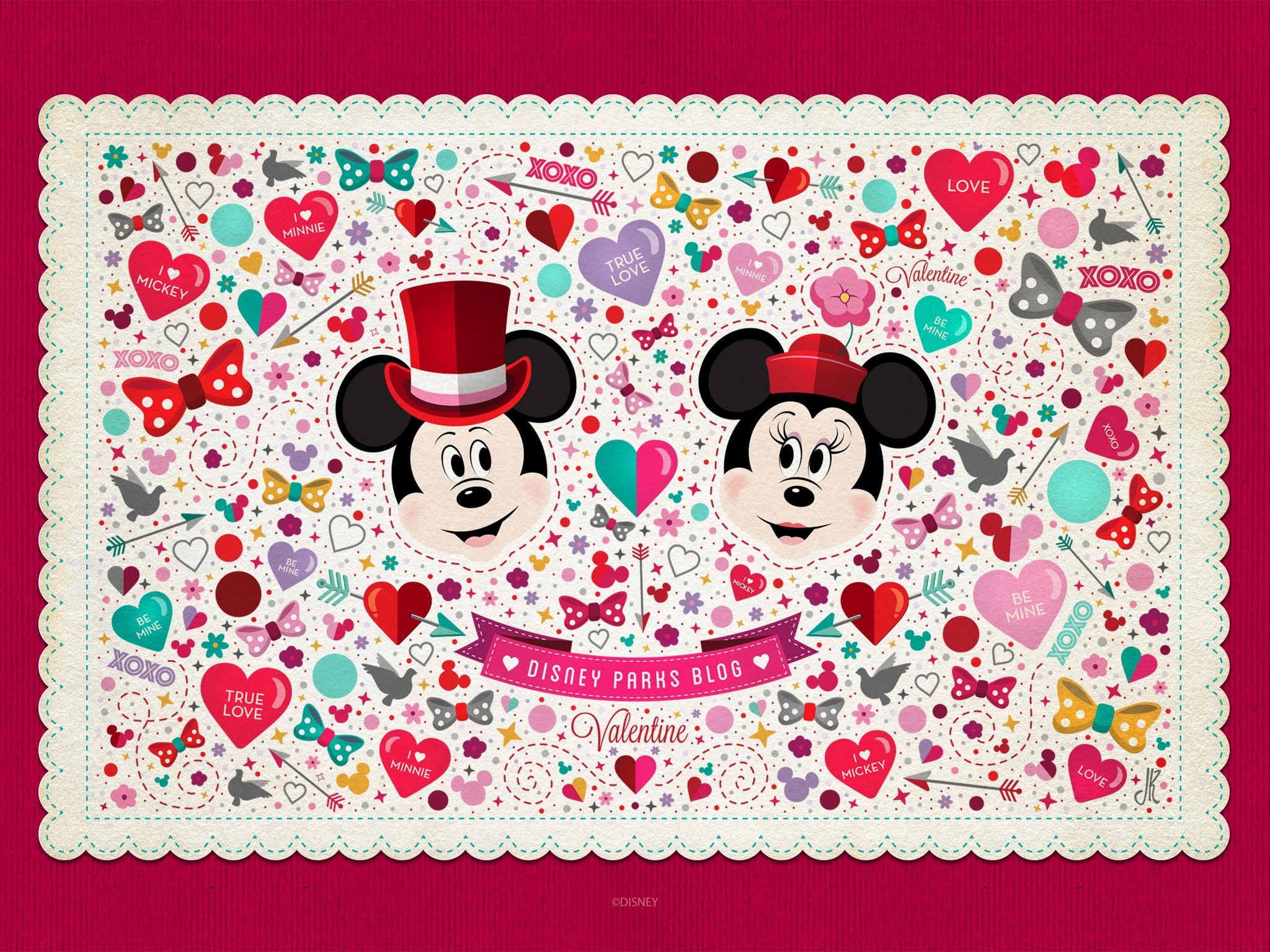 Mickey Mouse Valentines Day Wallpapers