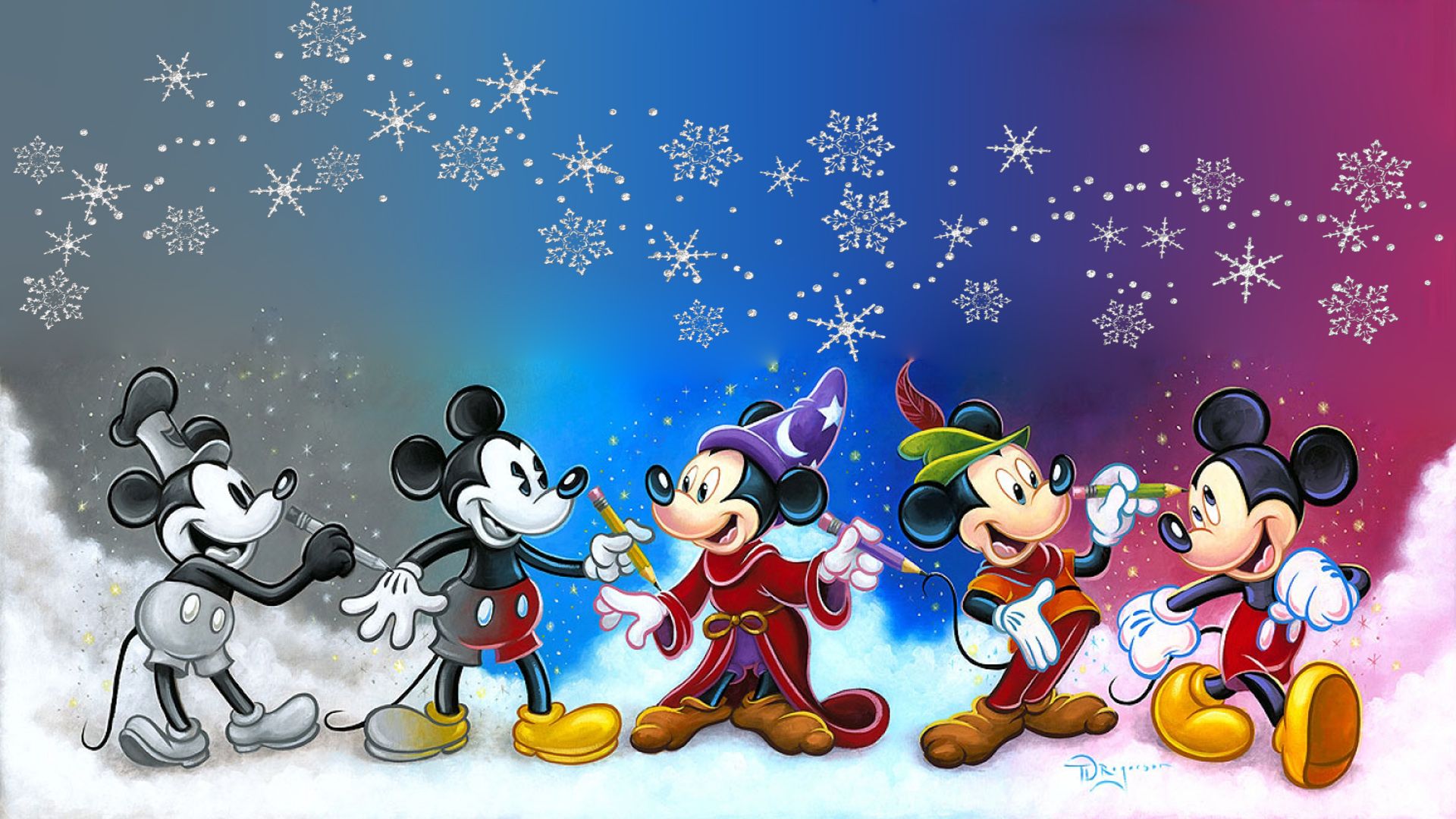 Mickey Mouse Winter Wallpapers