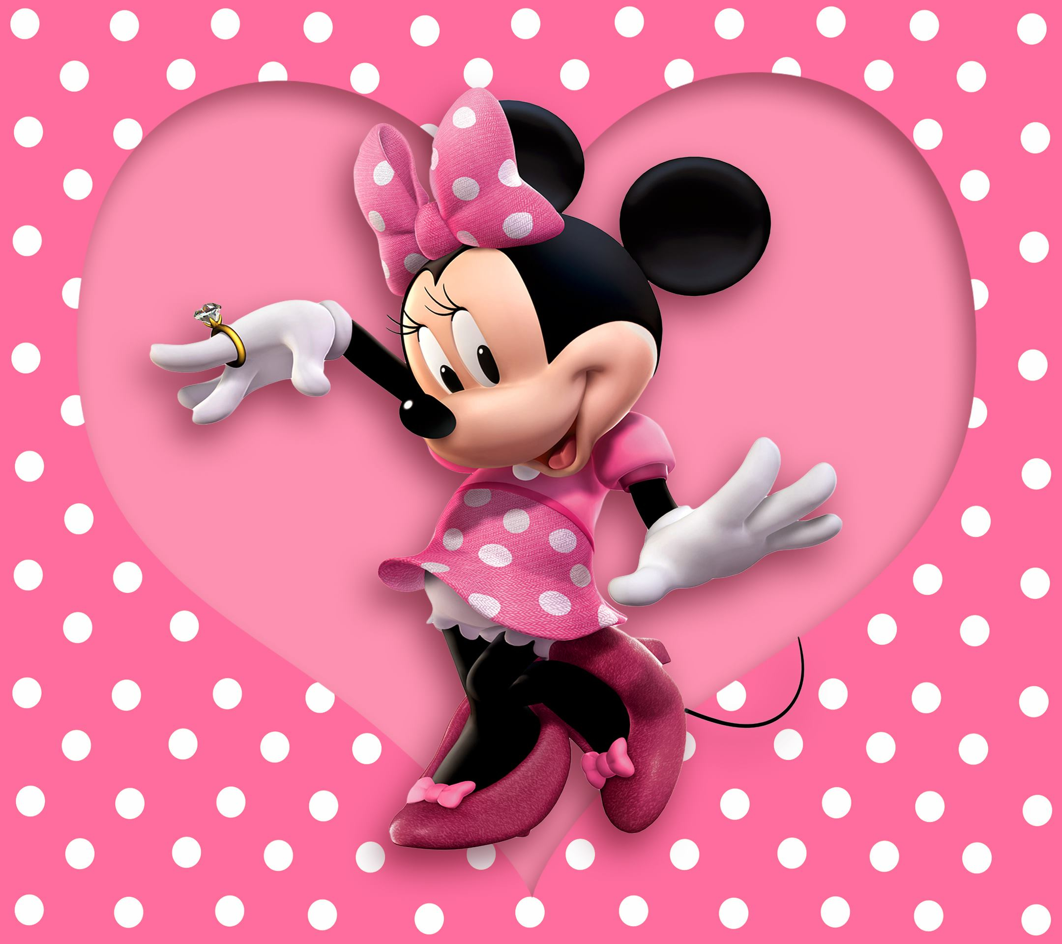 Minnie Mouse Dots Wallpapers