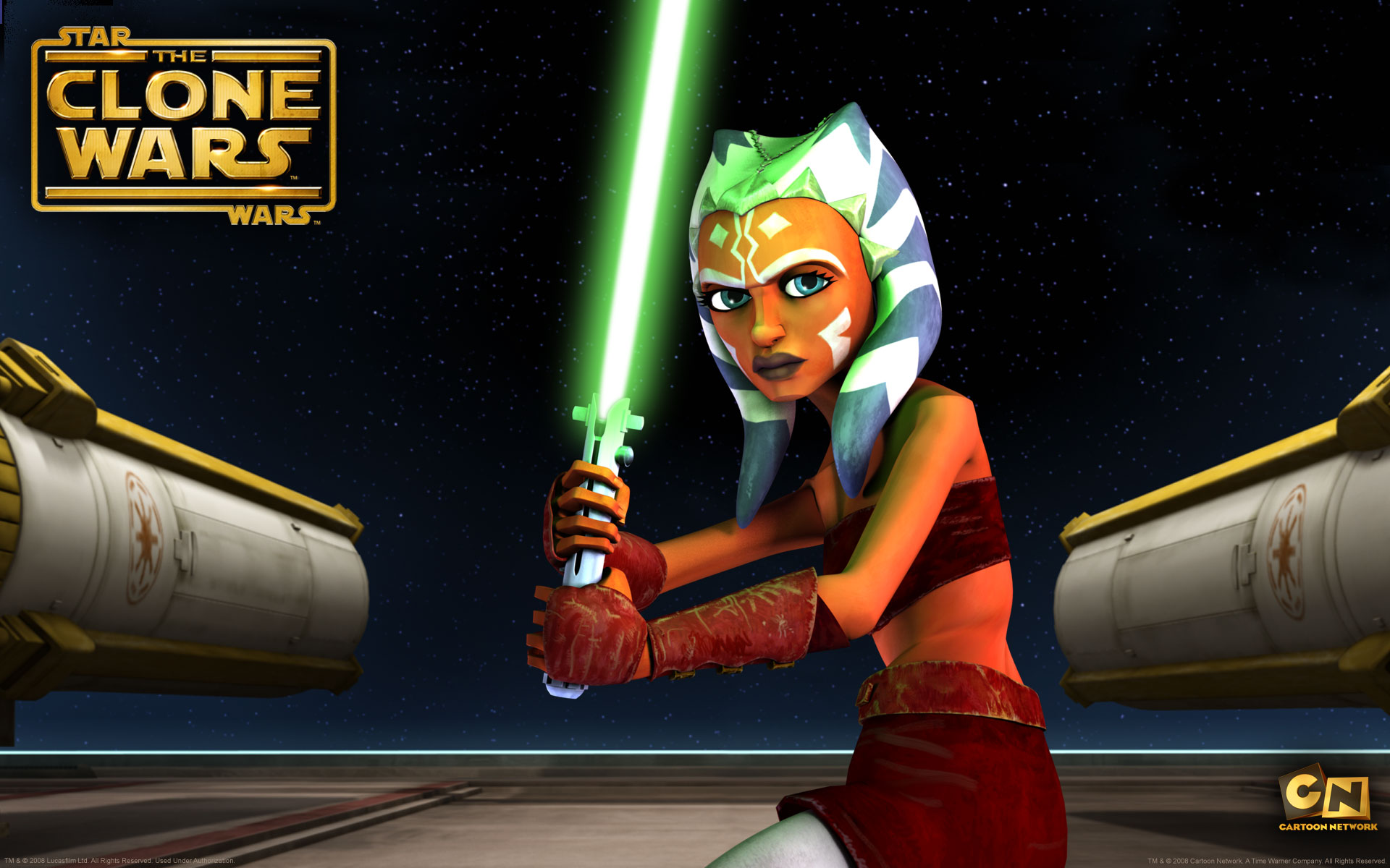 Ahsoka Tano With Lightsaber Wallpapers