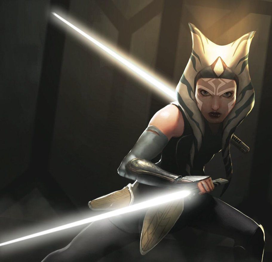 Ahsoka Tano With Lightsaber Wallpapers