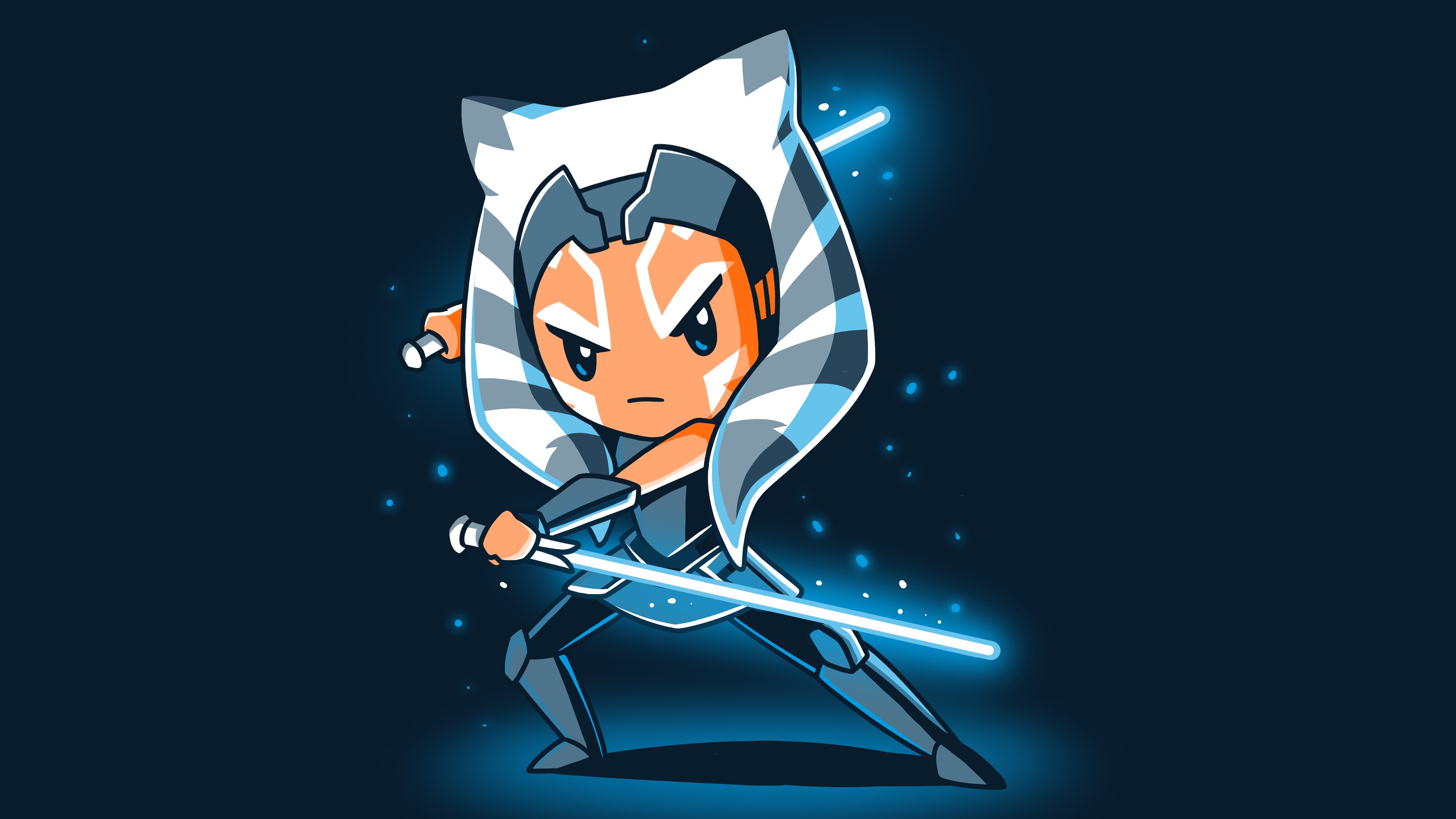 Ahsoka Tano With Lightsaber Wallpapers