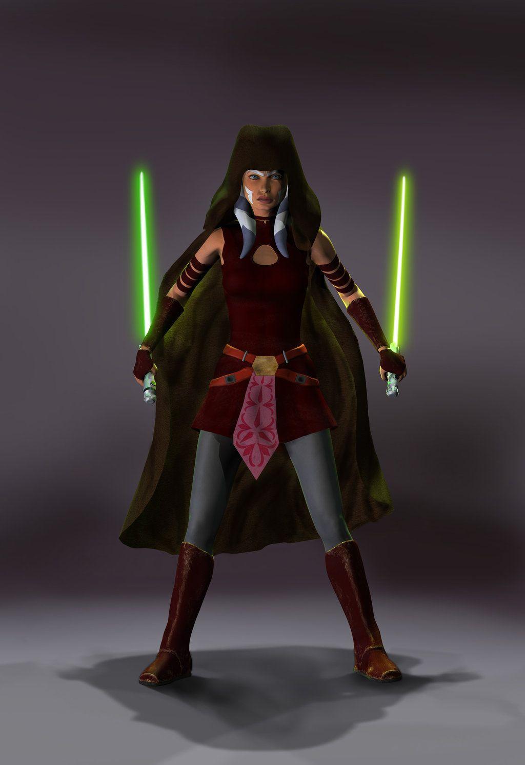 Ahsoka Tano With Lightsaber Wallpapers