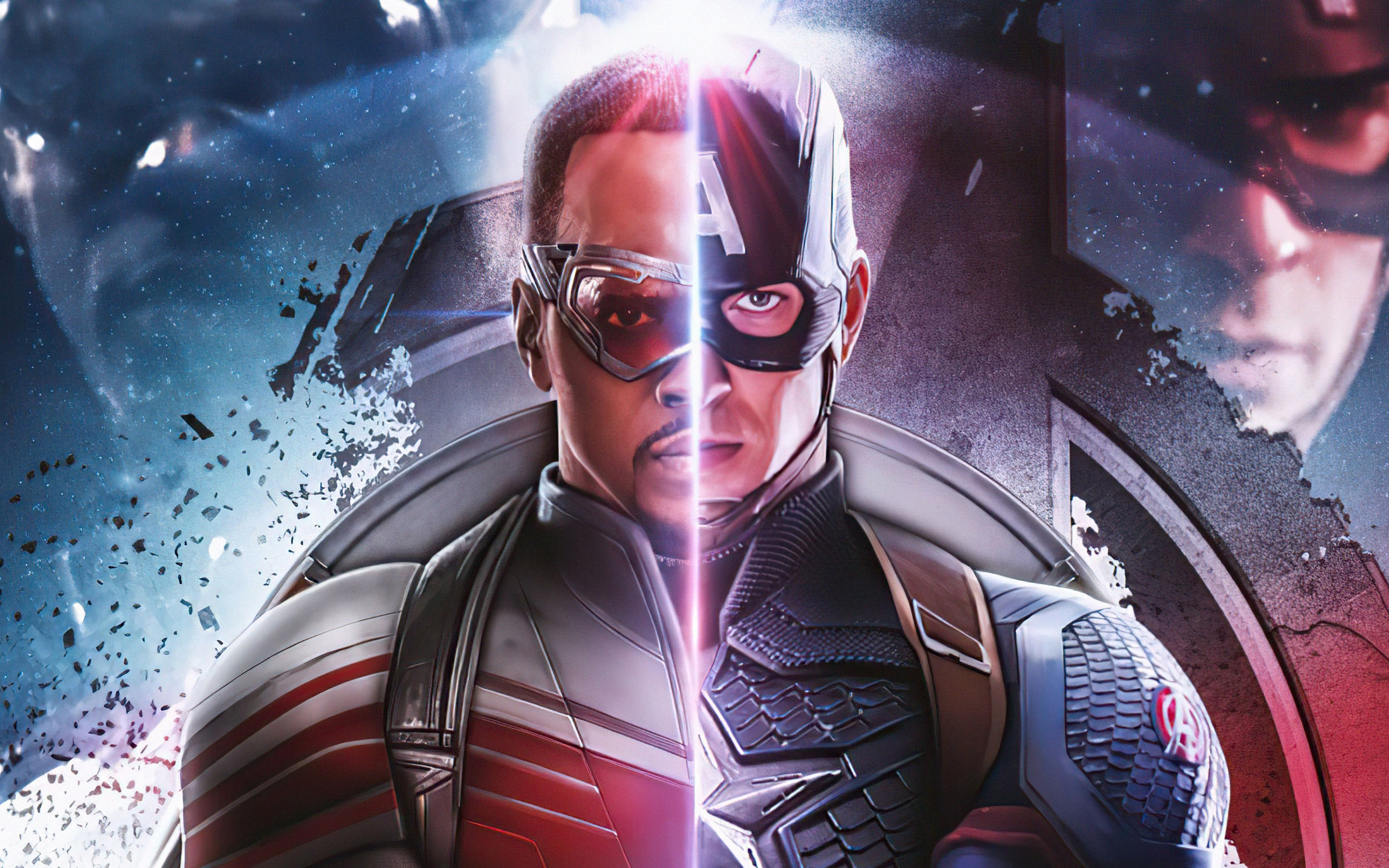 Anthony Mackie As Captain America Wallpapers