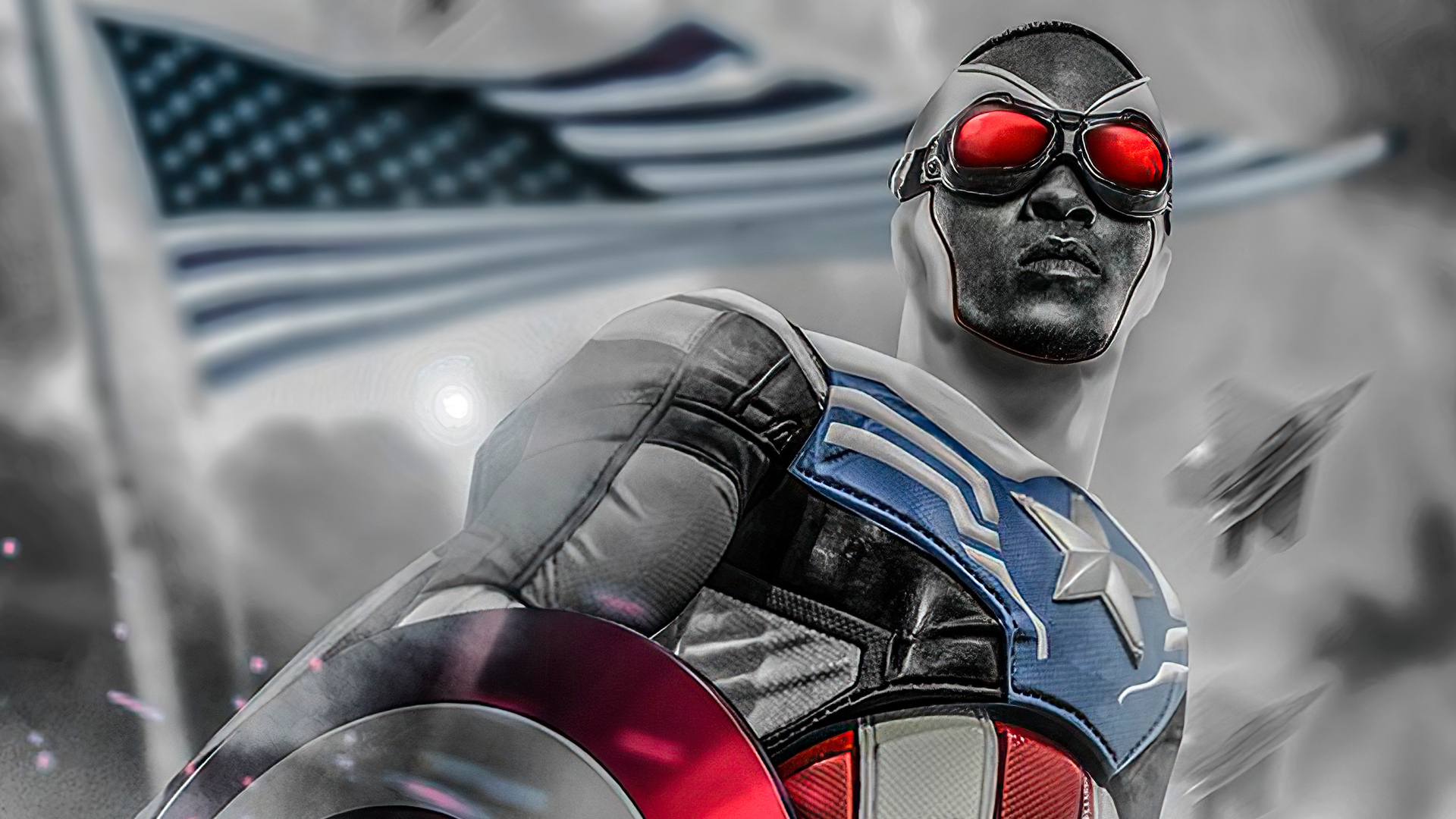 Anthony Mackie As Captain America Wallpapers