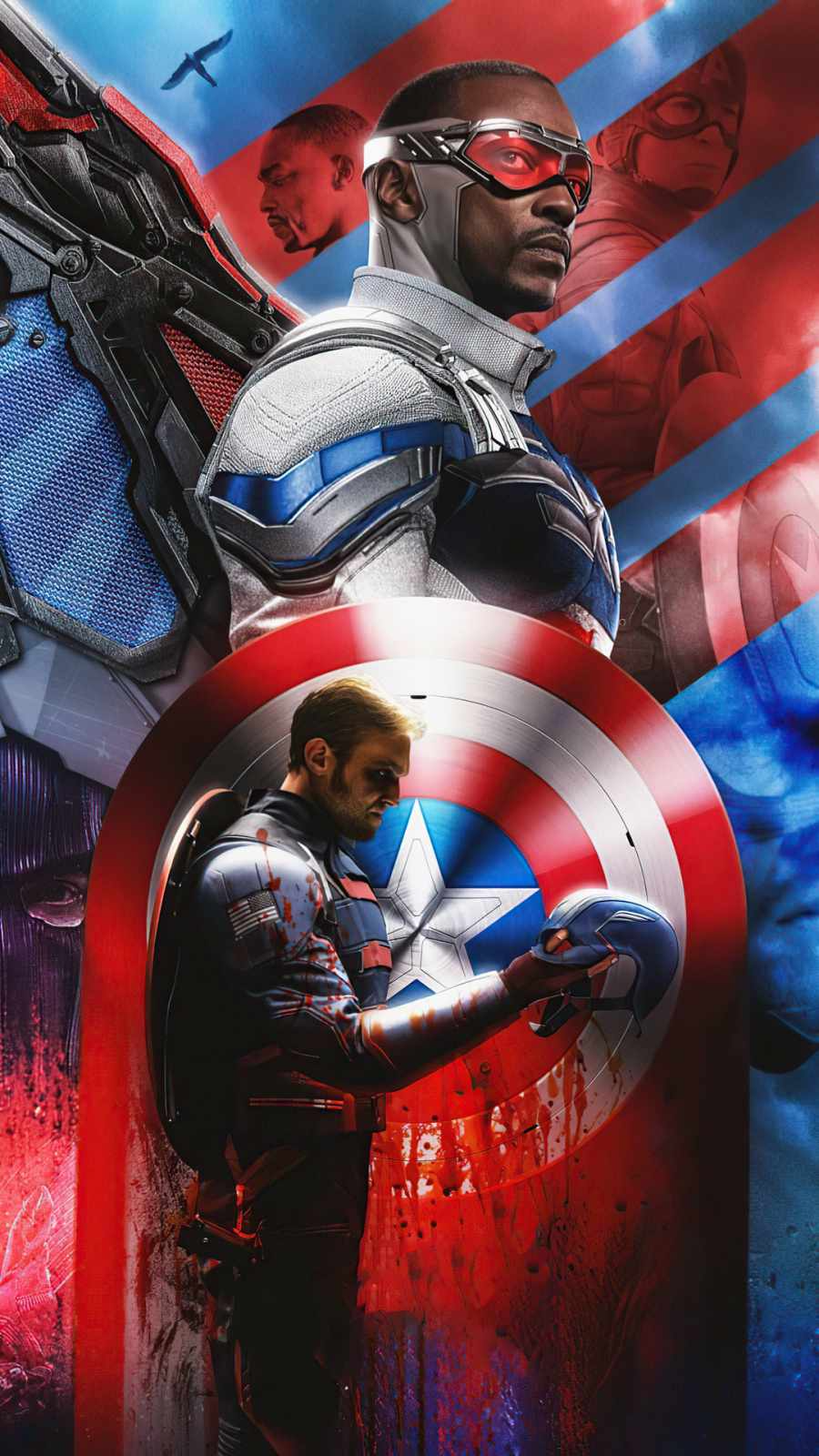 Anthony Mackie As Captain America Wallpapers