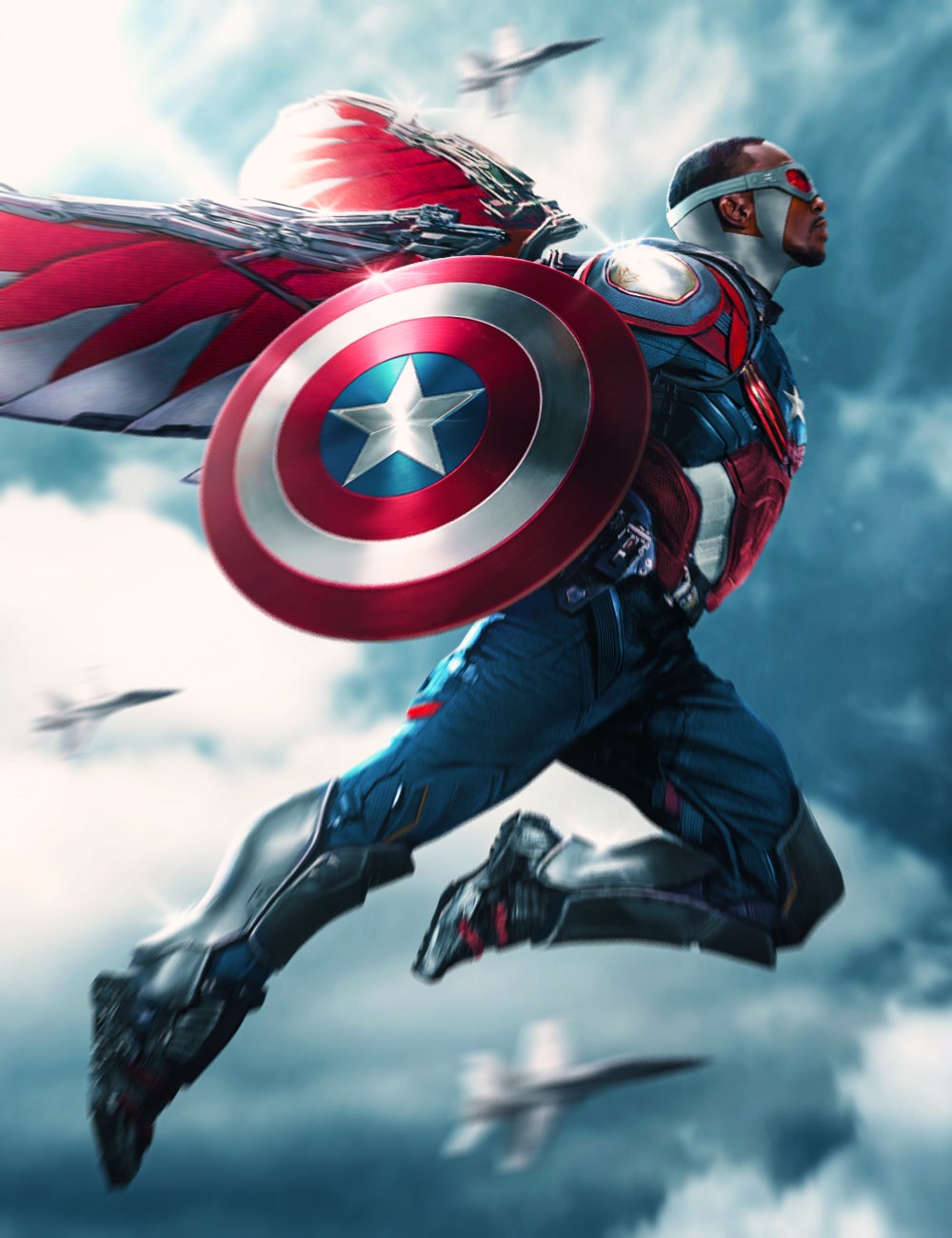 Anthony Mackie As Captain America Wallpapers