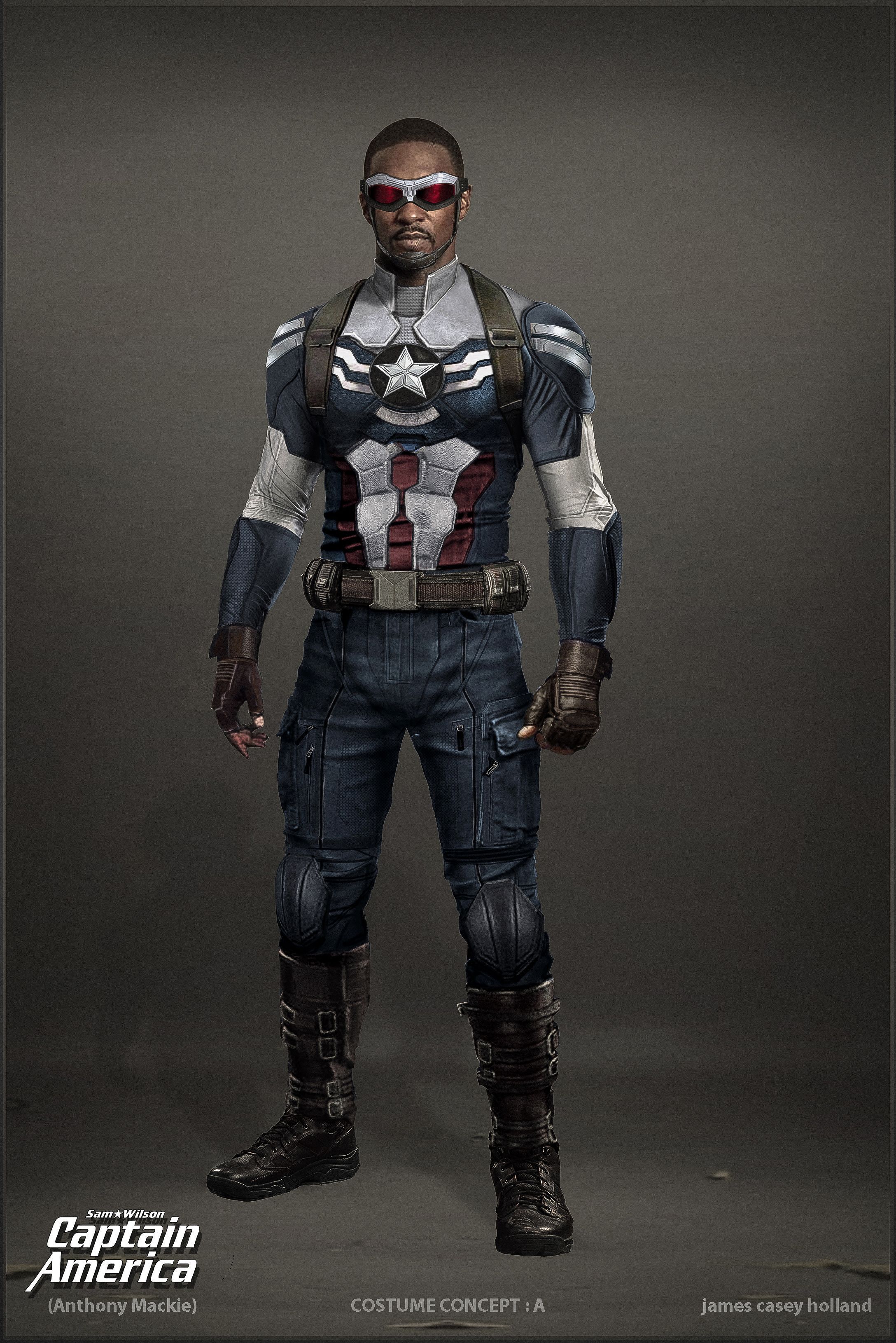 Anthony Mackie As Captain America Wallpapers