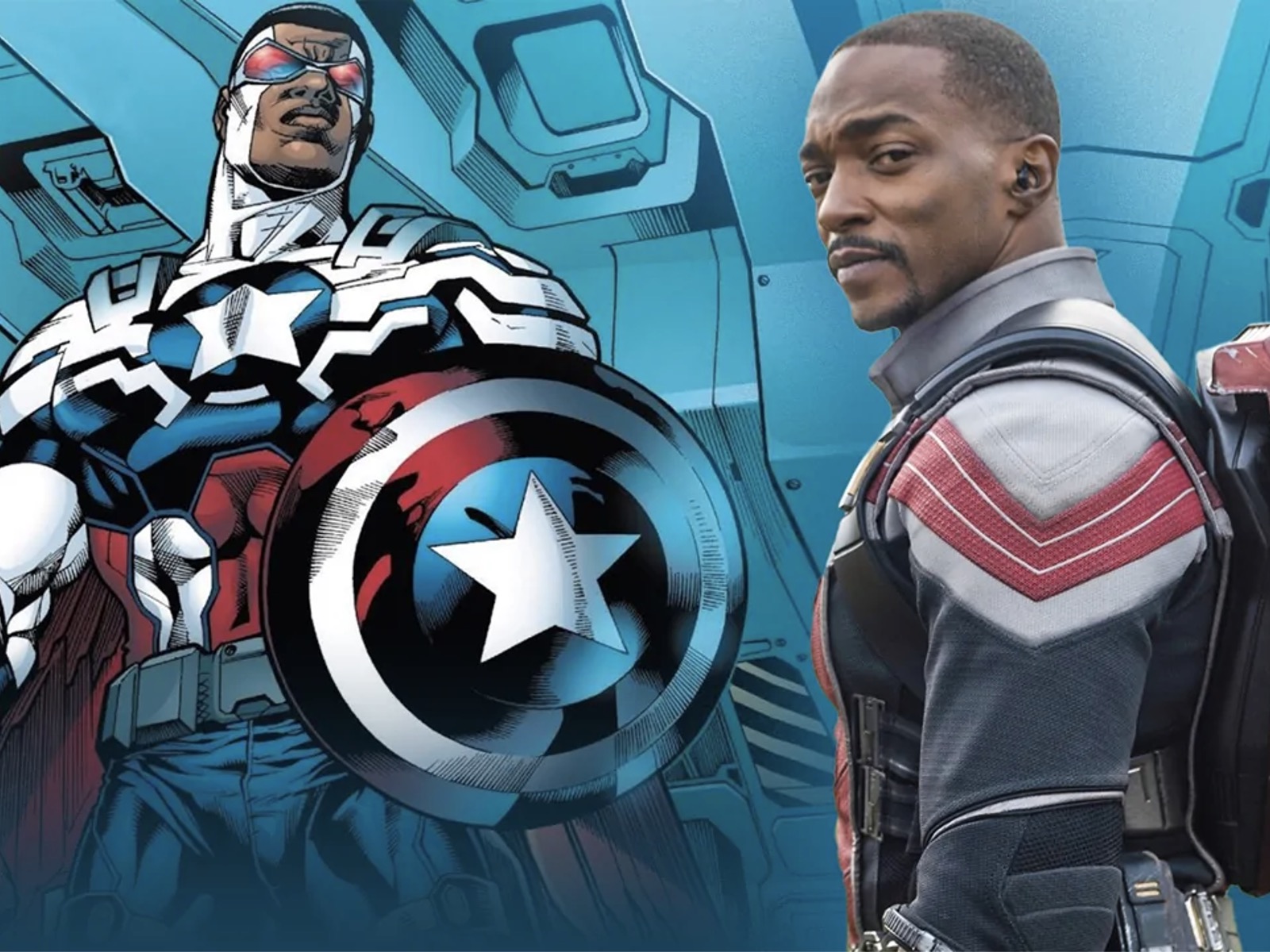 Anthony Mackie As Captain America Wallpapers