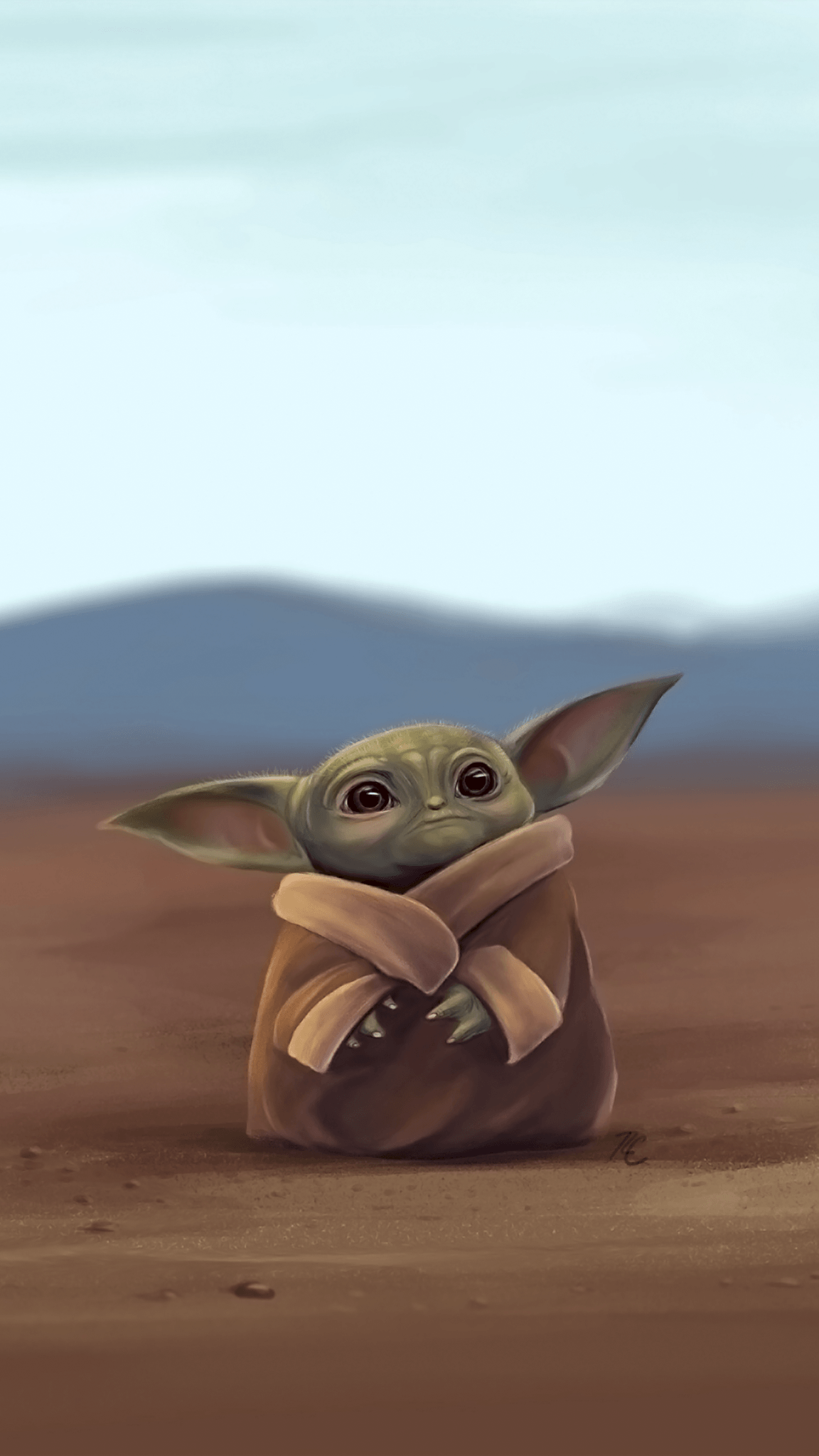 Baby Yoda 2020 Art Wallpapers