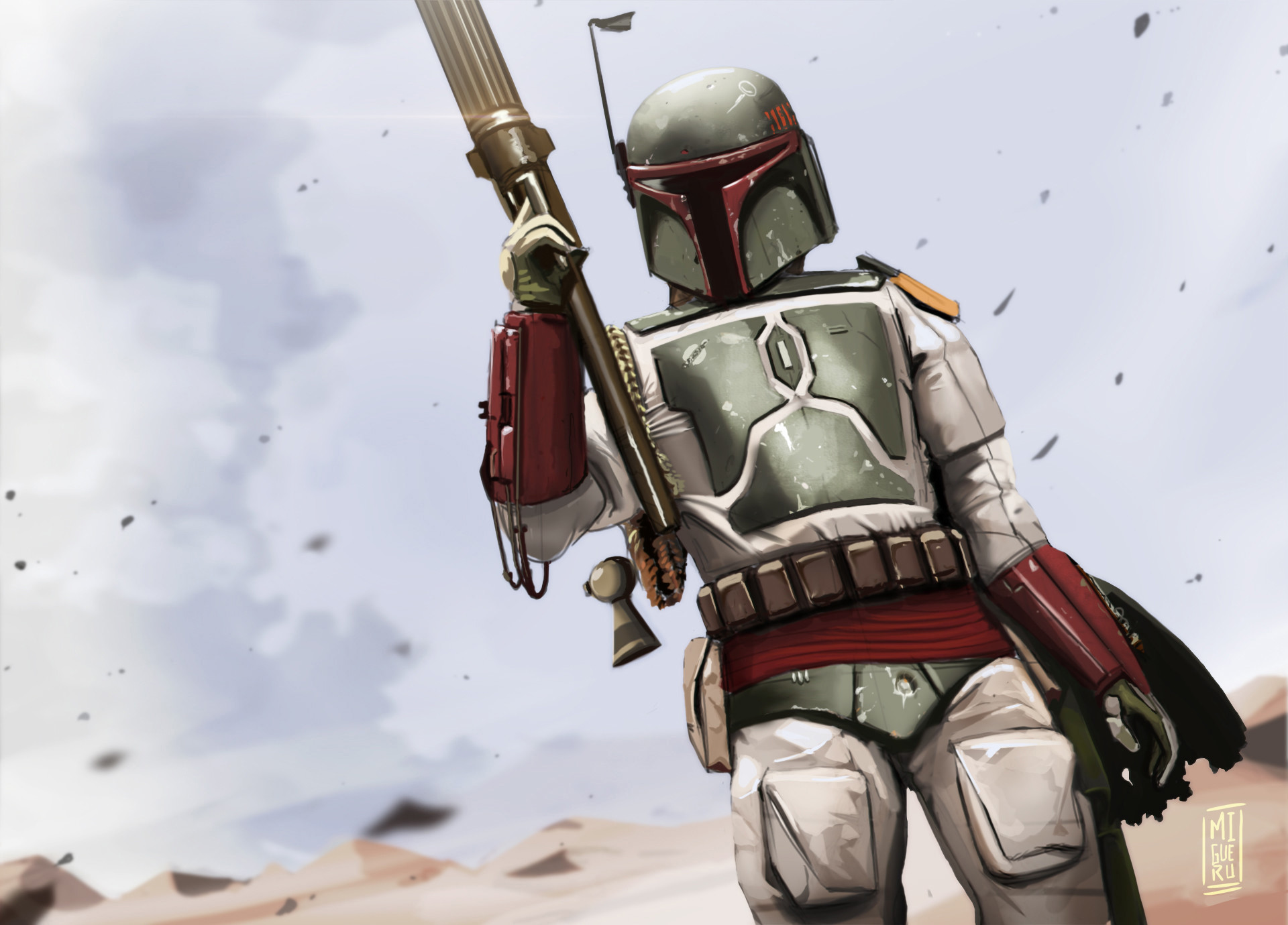 Boba Fett Digital Art Wallpapers