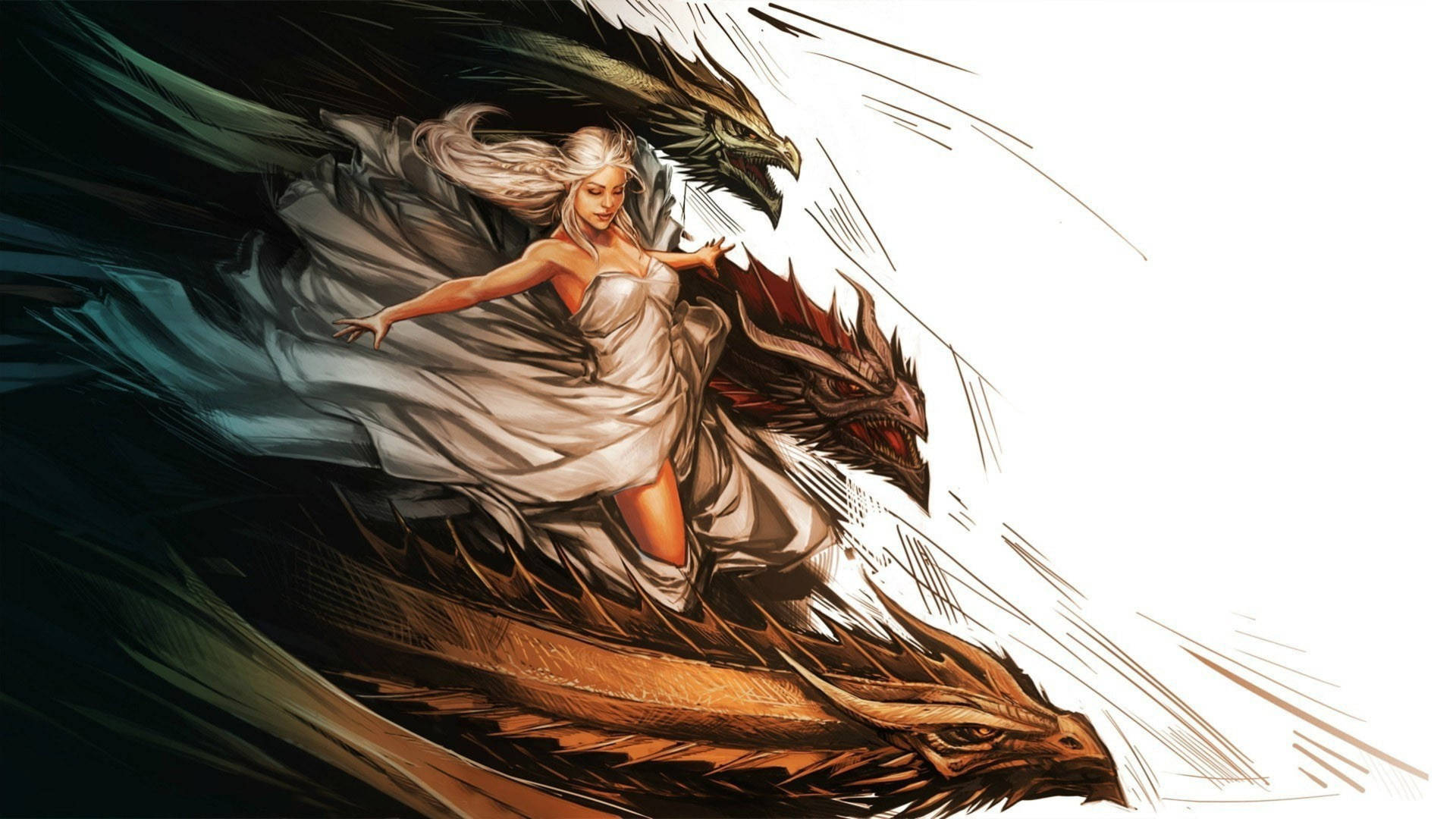 Daenerys And Dragon Got Wallpapers