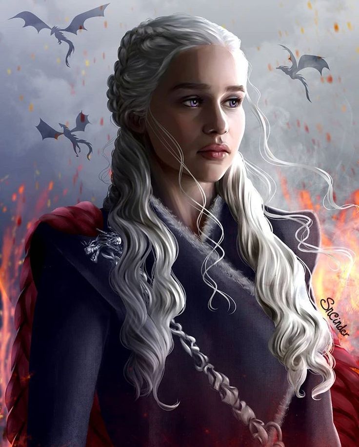 Daenerys Targaryen And Dragons In Fire Wallpapers