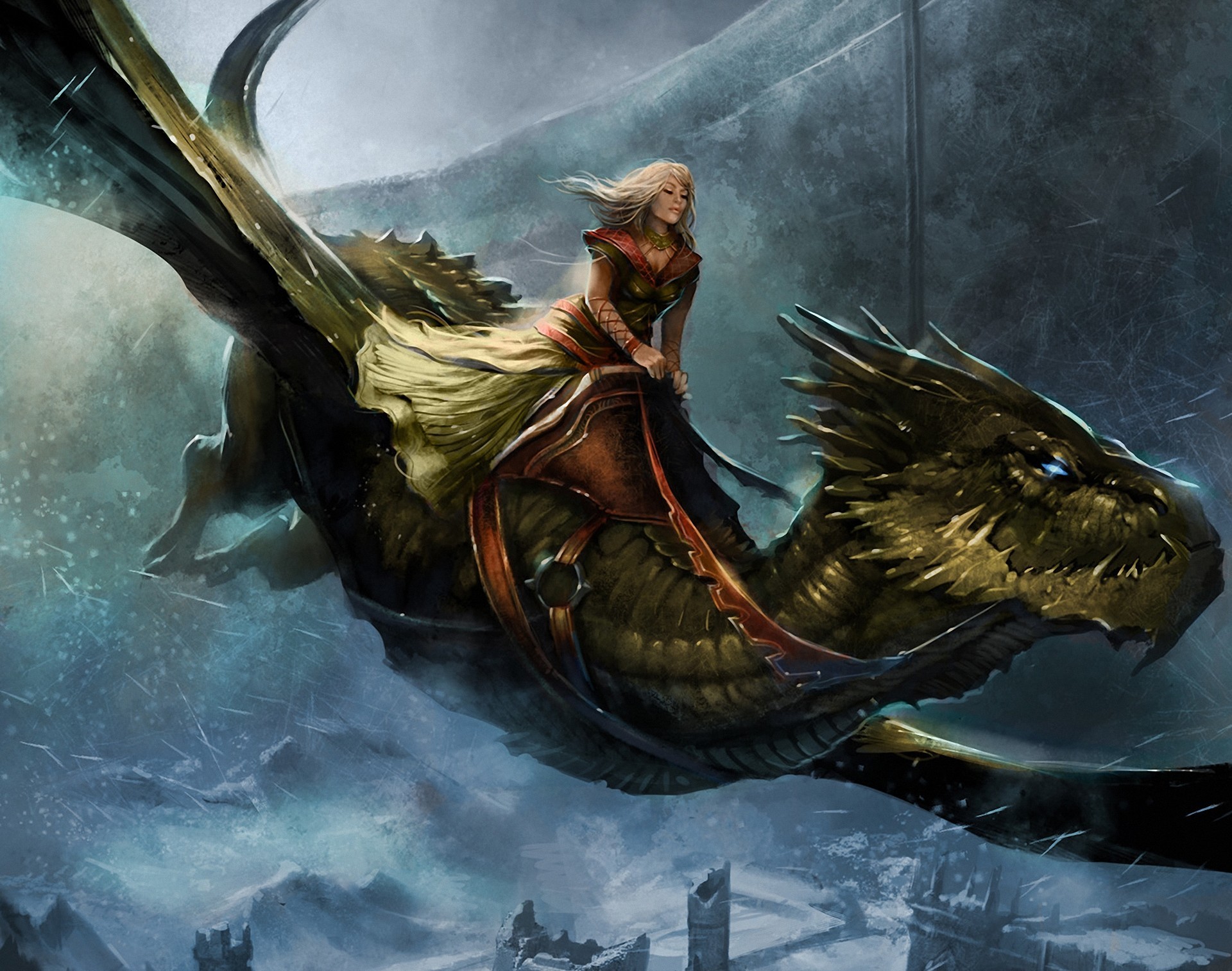 Daenerys Targaryen And Dragons In Fire Wallpapers