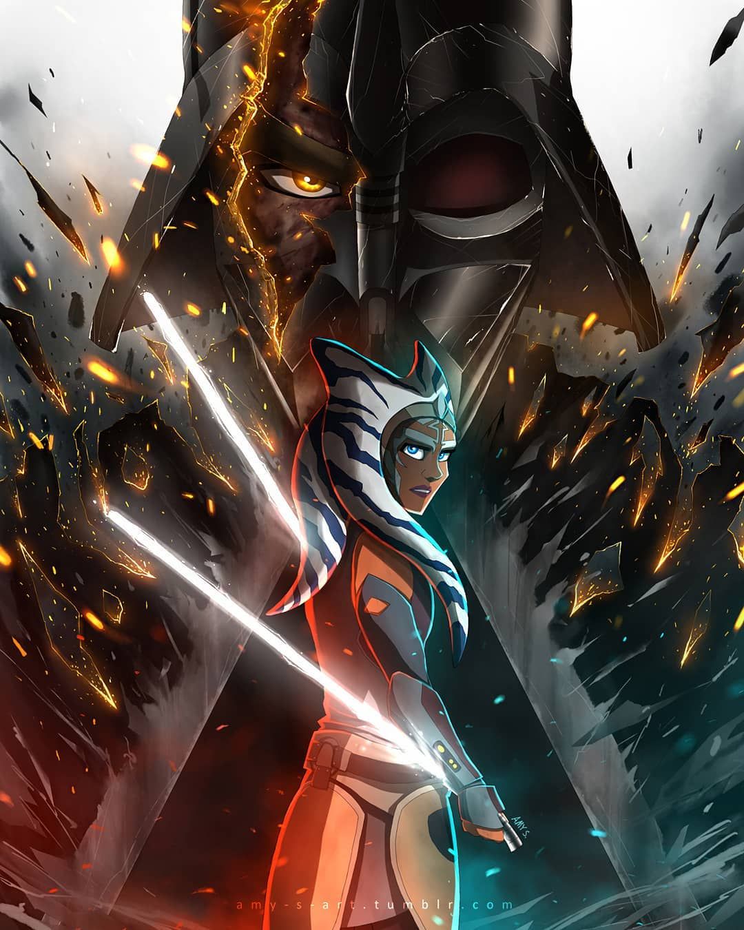 Darth Vader X Ahsoka Star Wars Wallpapers