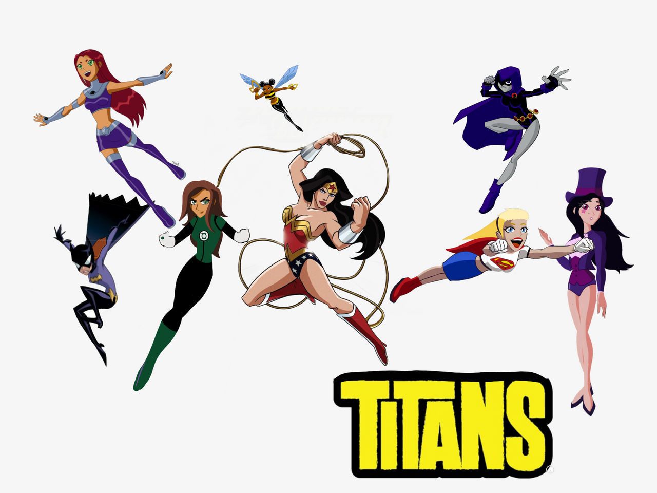 Dc Titans Girls Team Wallpapers