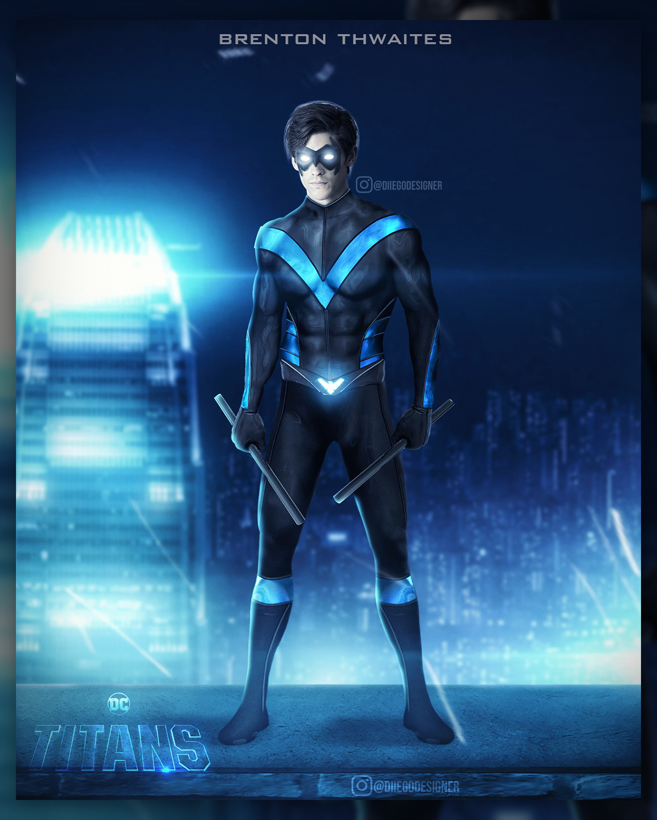 Dick Grayson As Nightwing In Titans Wallpapers