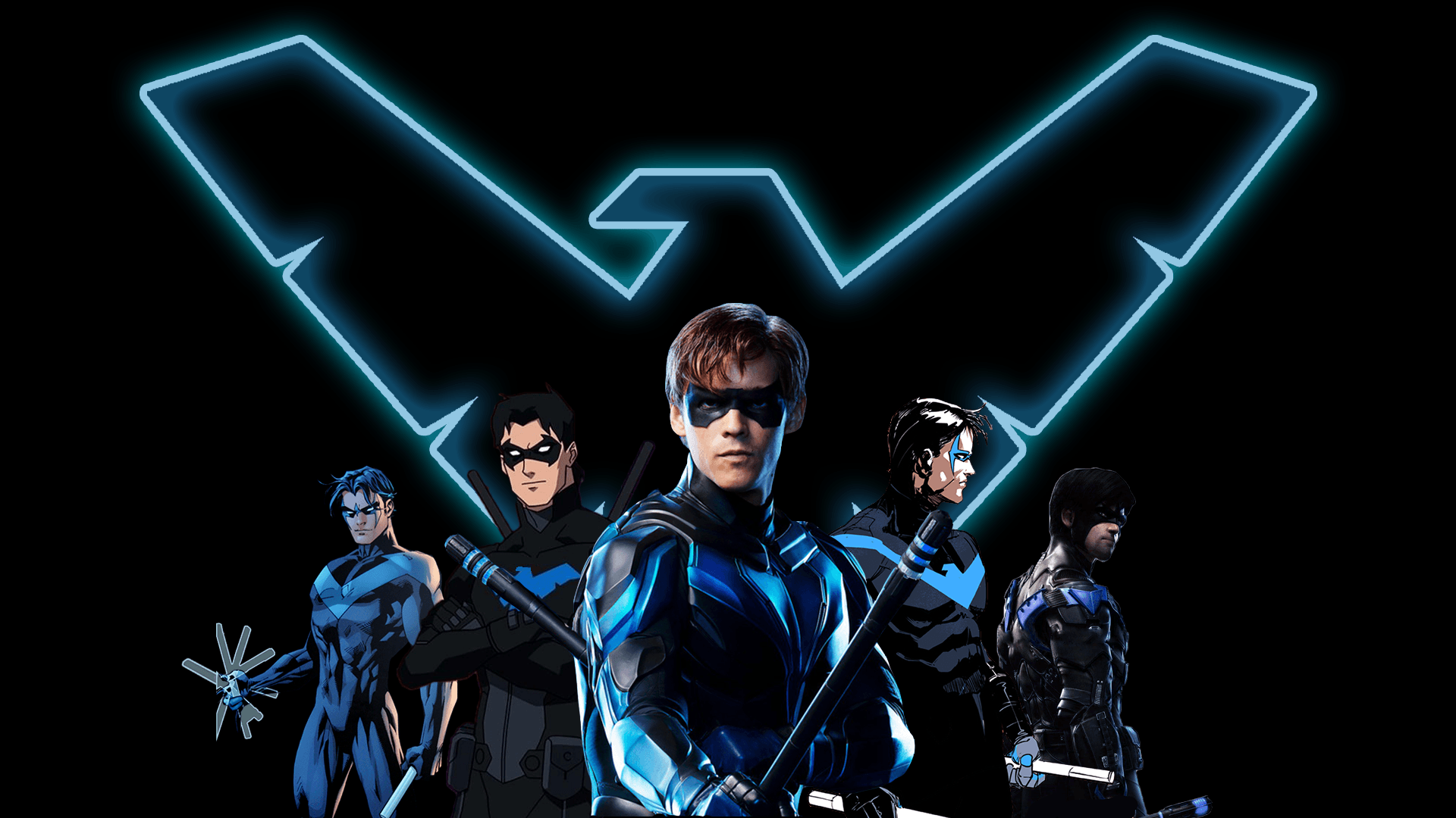 Dick Grayson As Nightwing In Titans Wallpapers