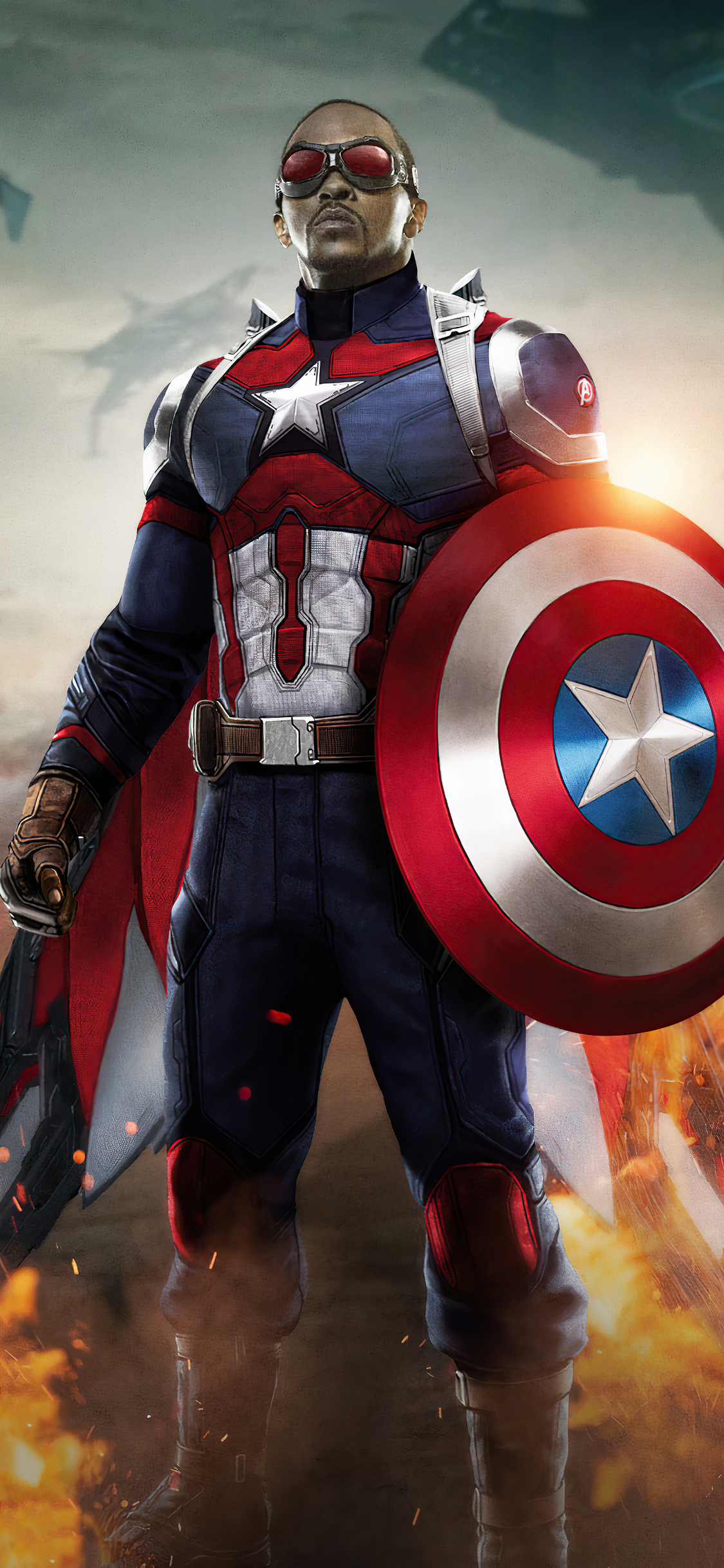 Falcon As Captain America Art Wallpapers