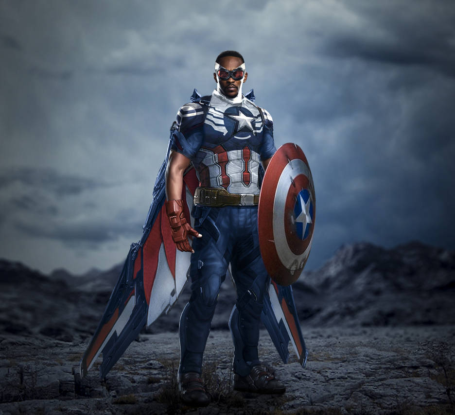 Falcon As Captain America Art Wallpapers