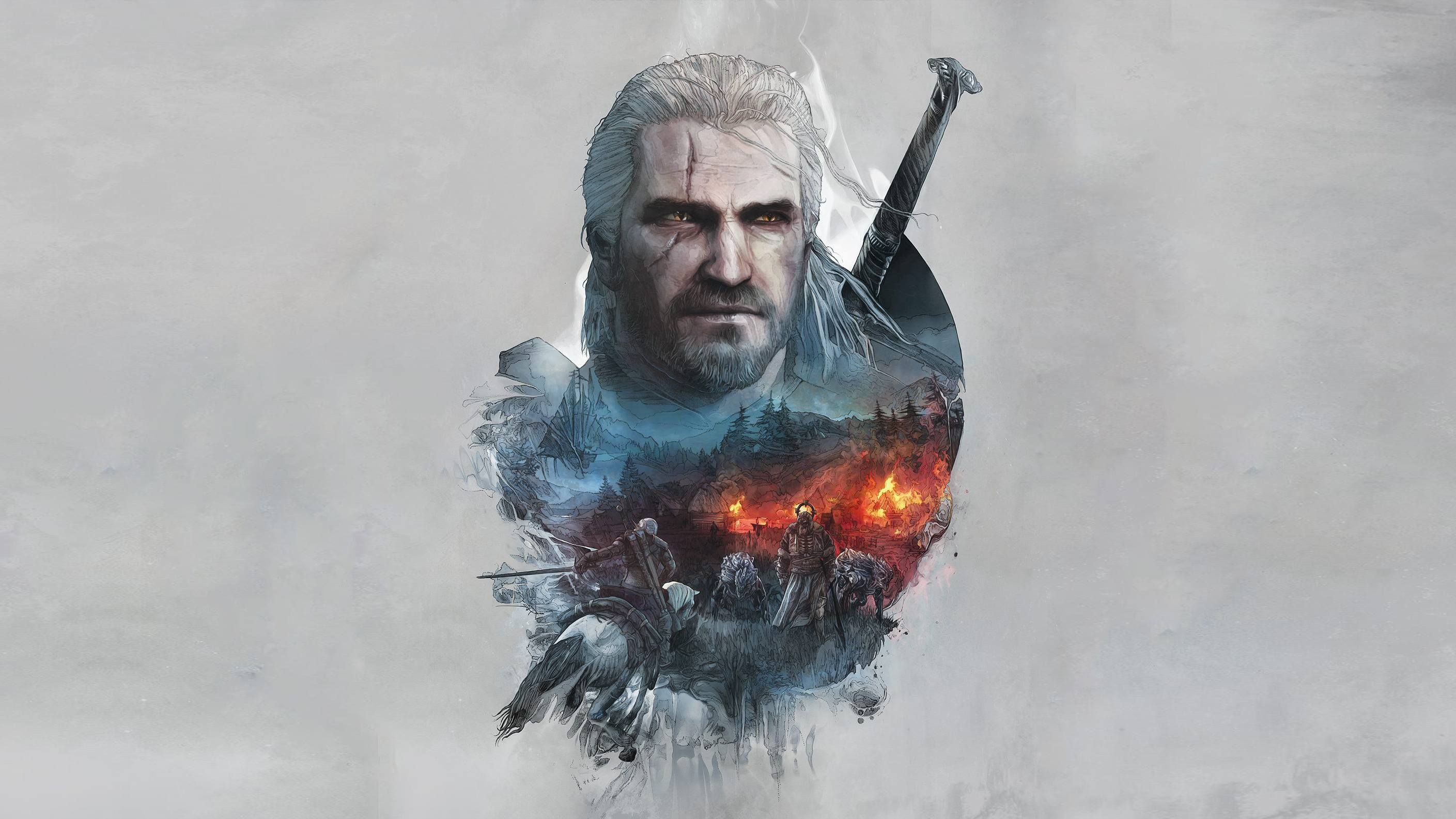 Geralt And Ciri In The Witcher 4K Wallpapers