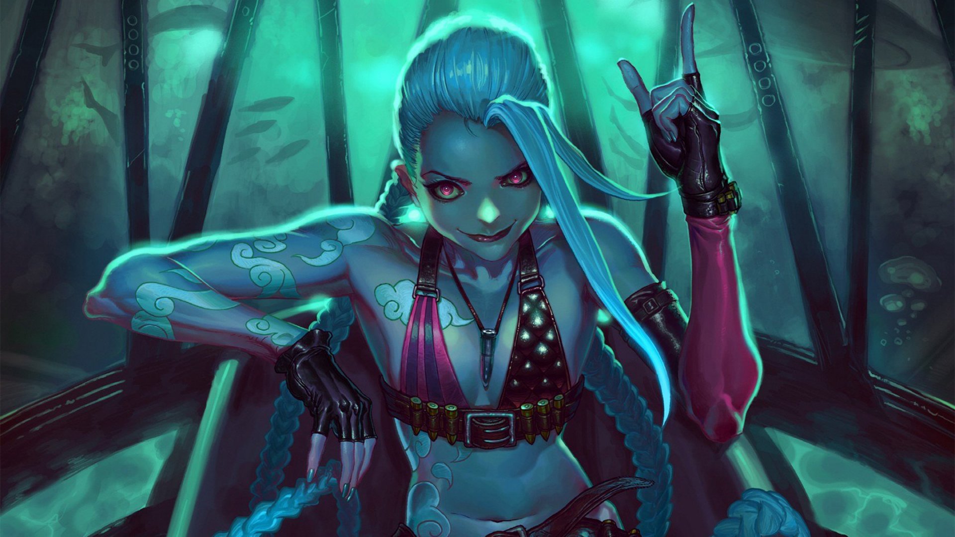 Jinx 4K Art League Of Legends Wallpapers