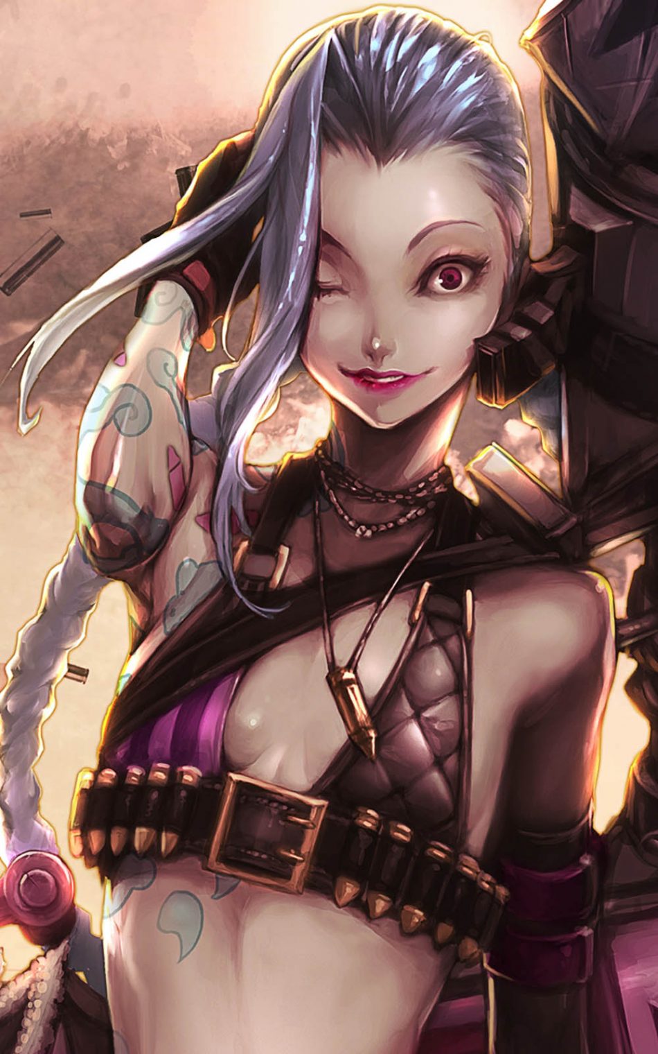 Jinx 4K Art League Of Legends Wallpapers