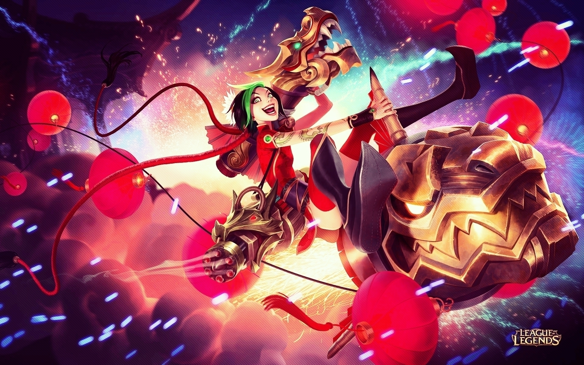 Jinx 4K Art League Of Legends Wallpapers