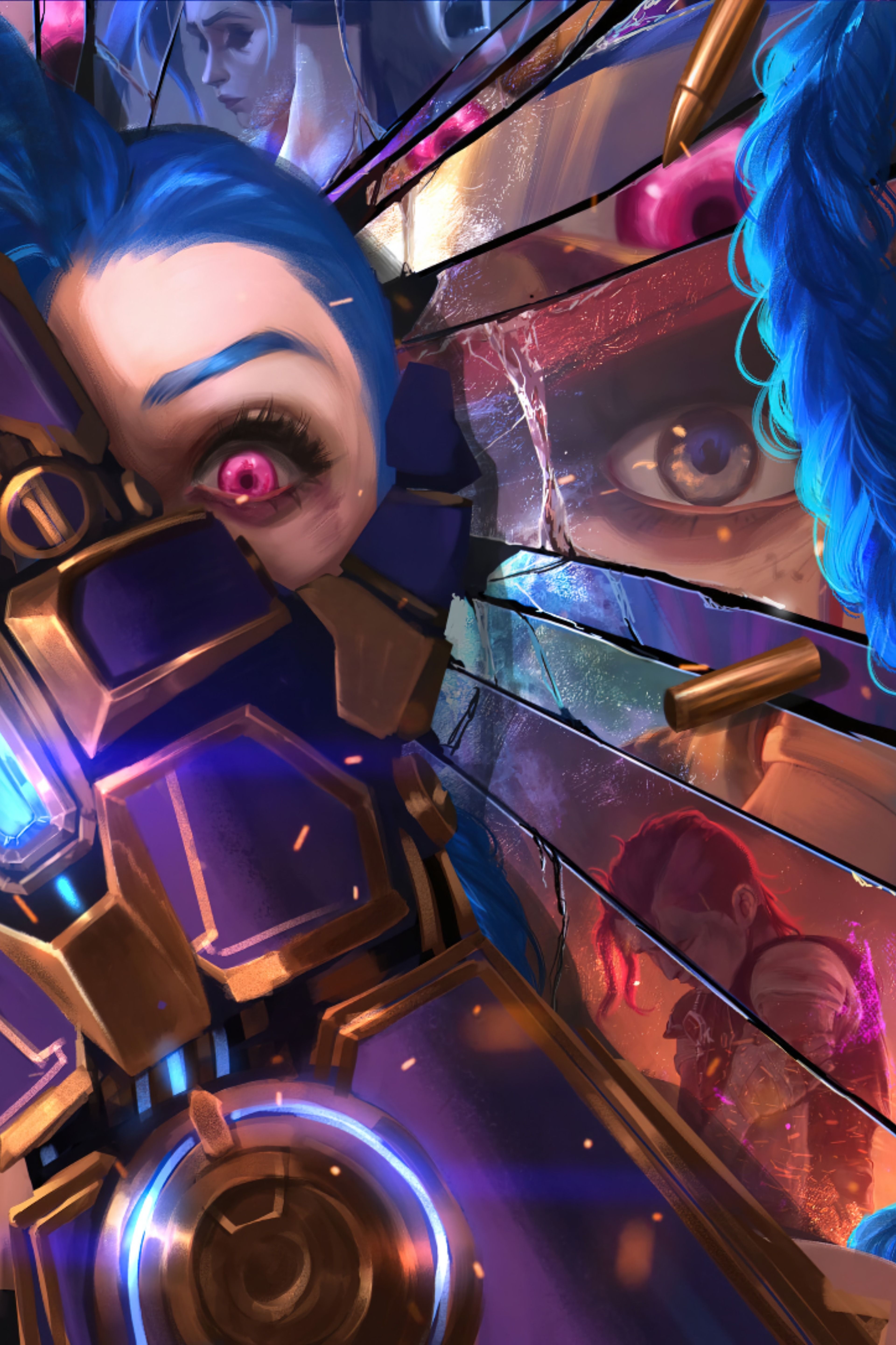 Jinx 4K Art League Of Legends Wallpapers