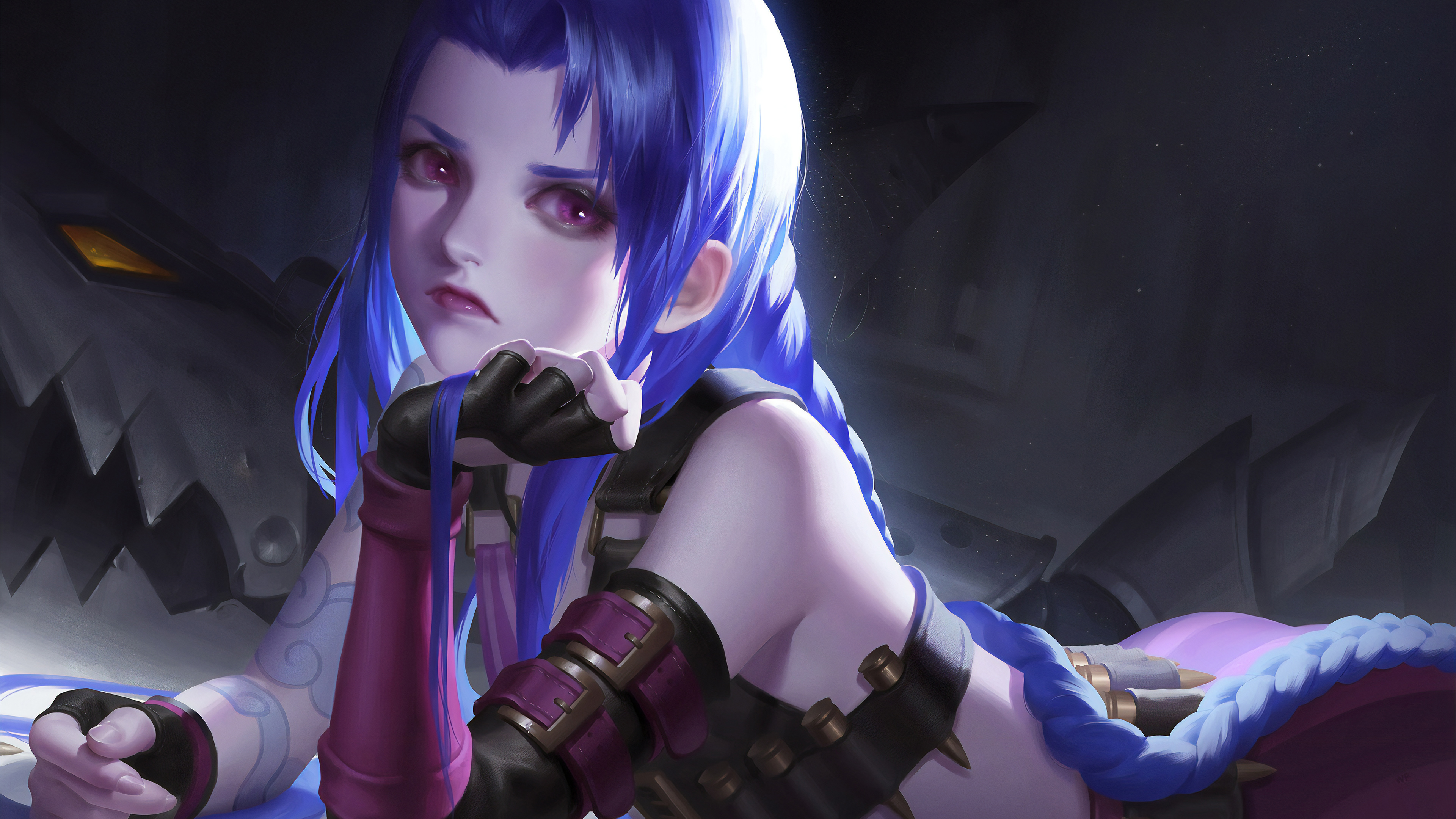 Jinx 4K Art League Of Legends Wallpapers