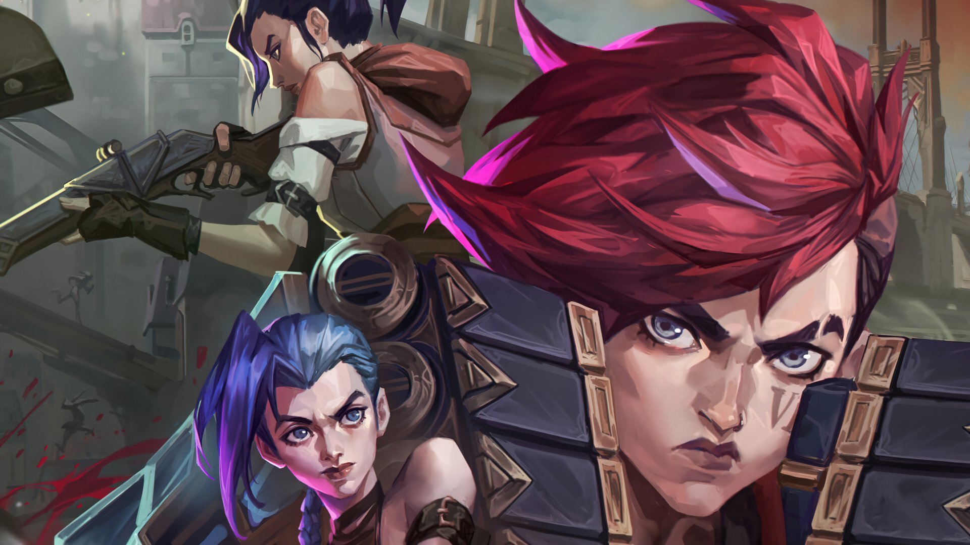 Jinx And Vi Hd League Of Legends Arcane 8K Wallpapers