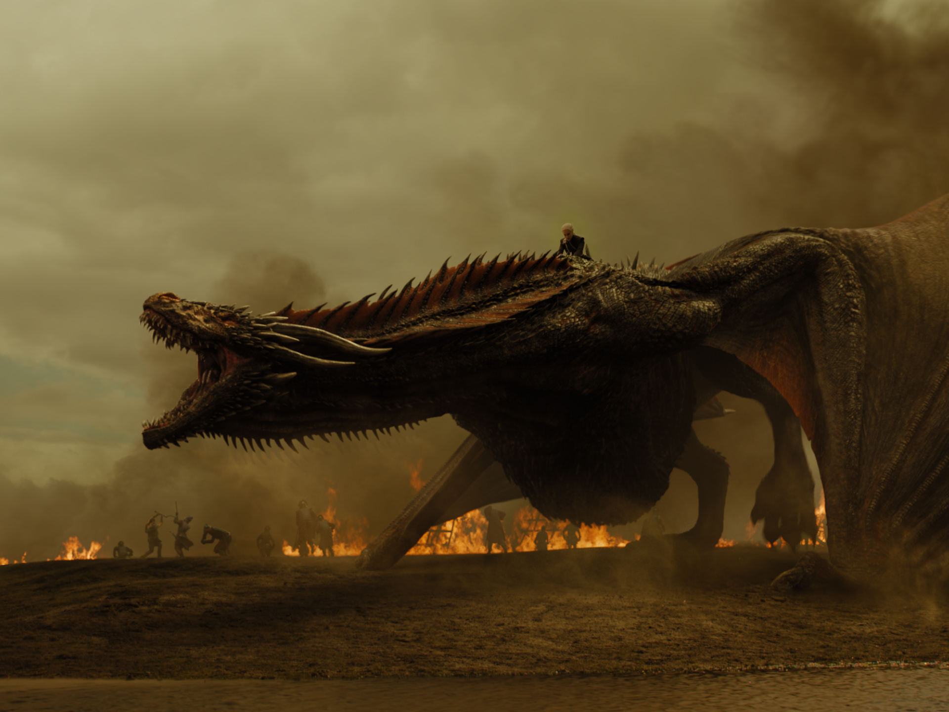 Jon Snow Flying Dragon Image Wallpapers