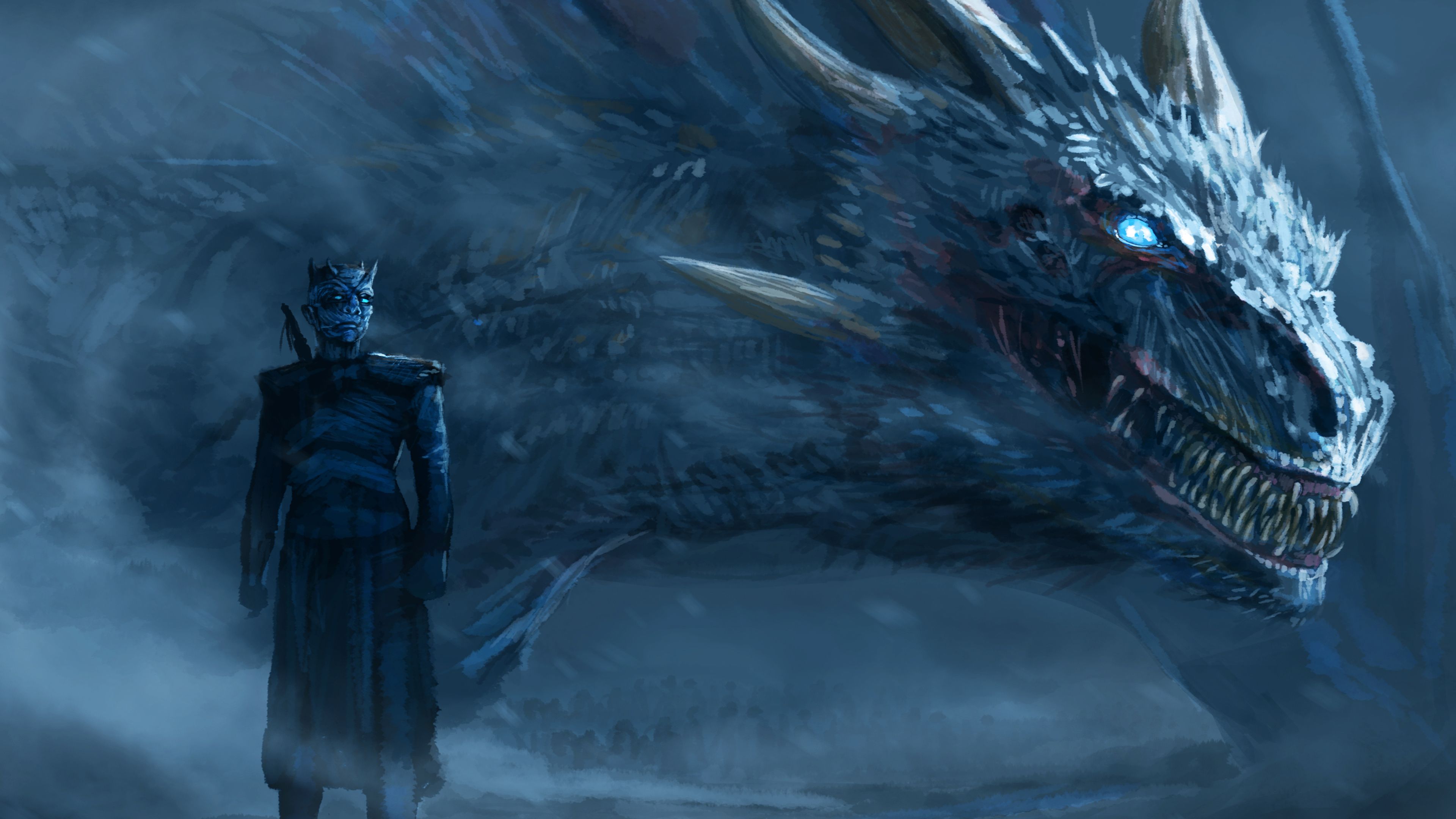 Jon Snow Flying Dragon Image Wallpapers