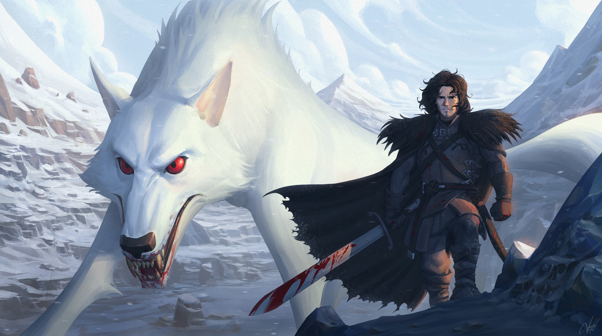 Jon Snow Game Of Thrones Art Wallpapers