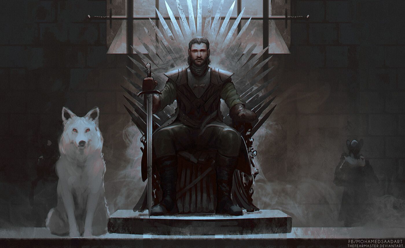 Jon Snow In The Iron Throne Wallpapers