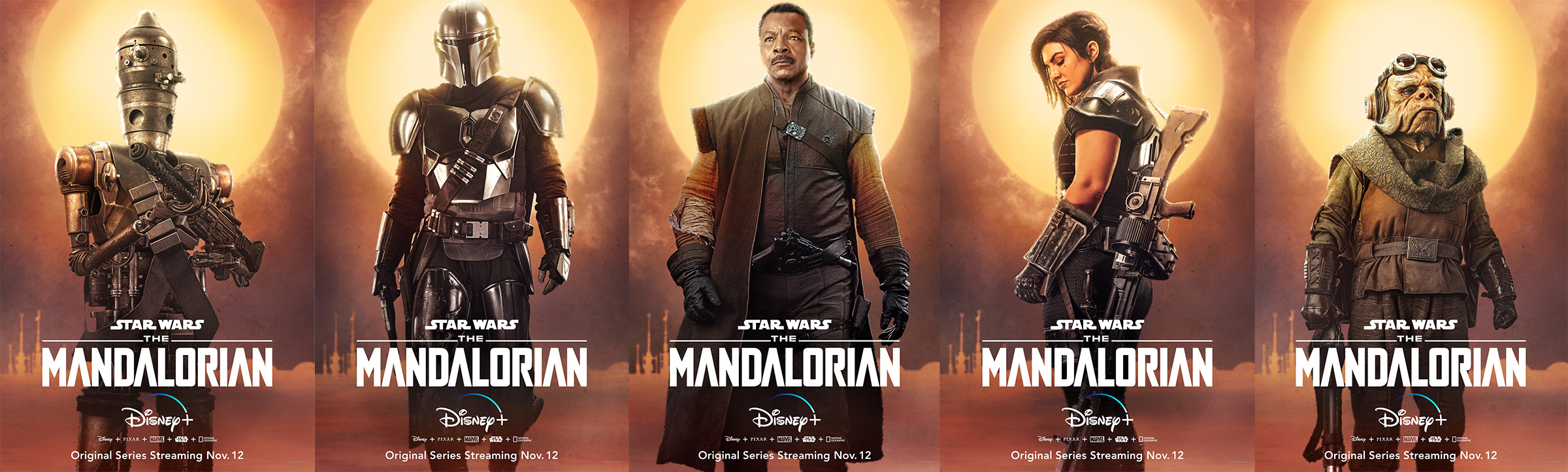 Mandalorian All Character Poster Wallpapers