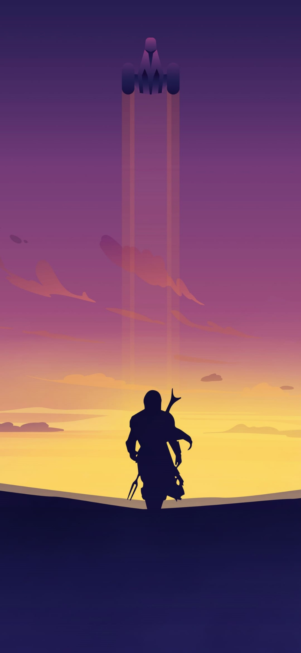 Mandalorian Minimal Fanart Wallpapers