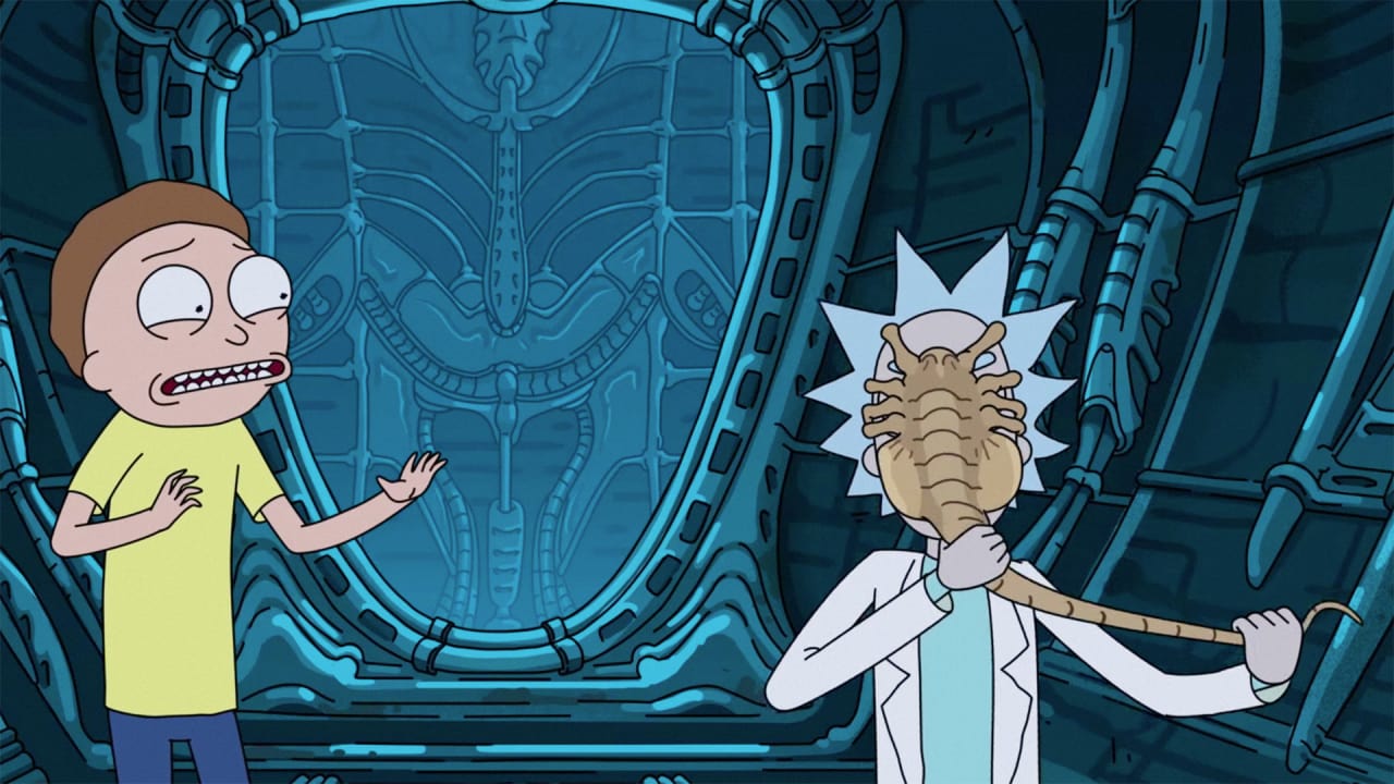 Morty And Rick Fighting With Aliens Wallpapers