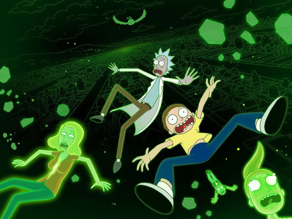 Morty And Rick Fighting With Aliens Wallpapers