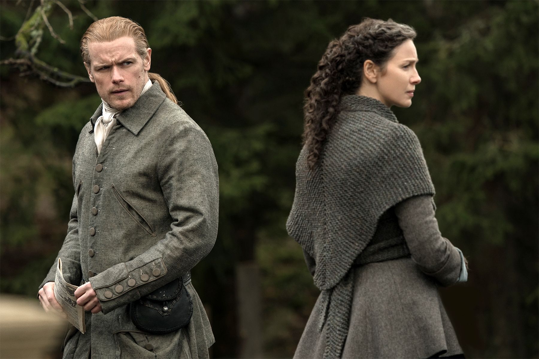 Outlander 2017 Season 3 Caitriona Balfe And Sam Heughan Wallpapers