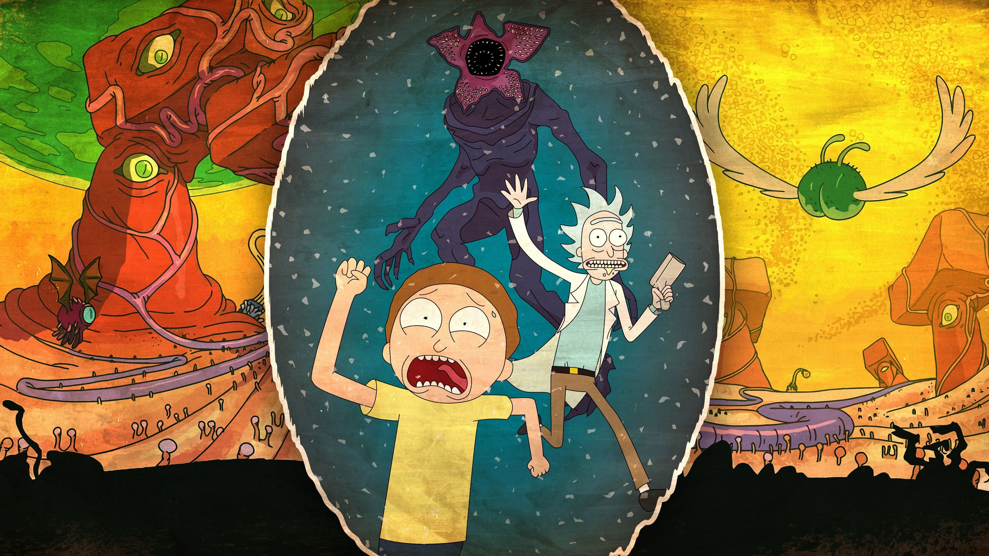 Rick And Morty Dual Screen Wallpapers