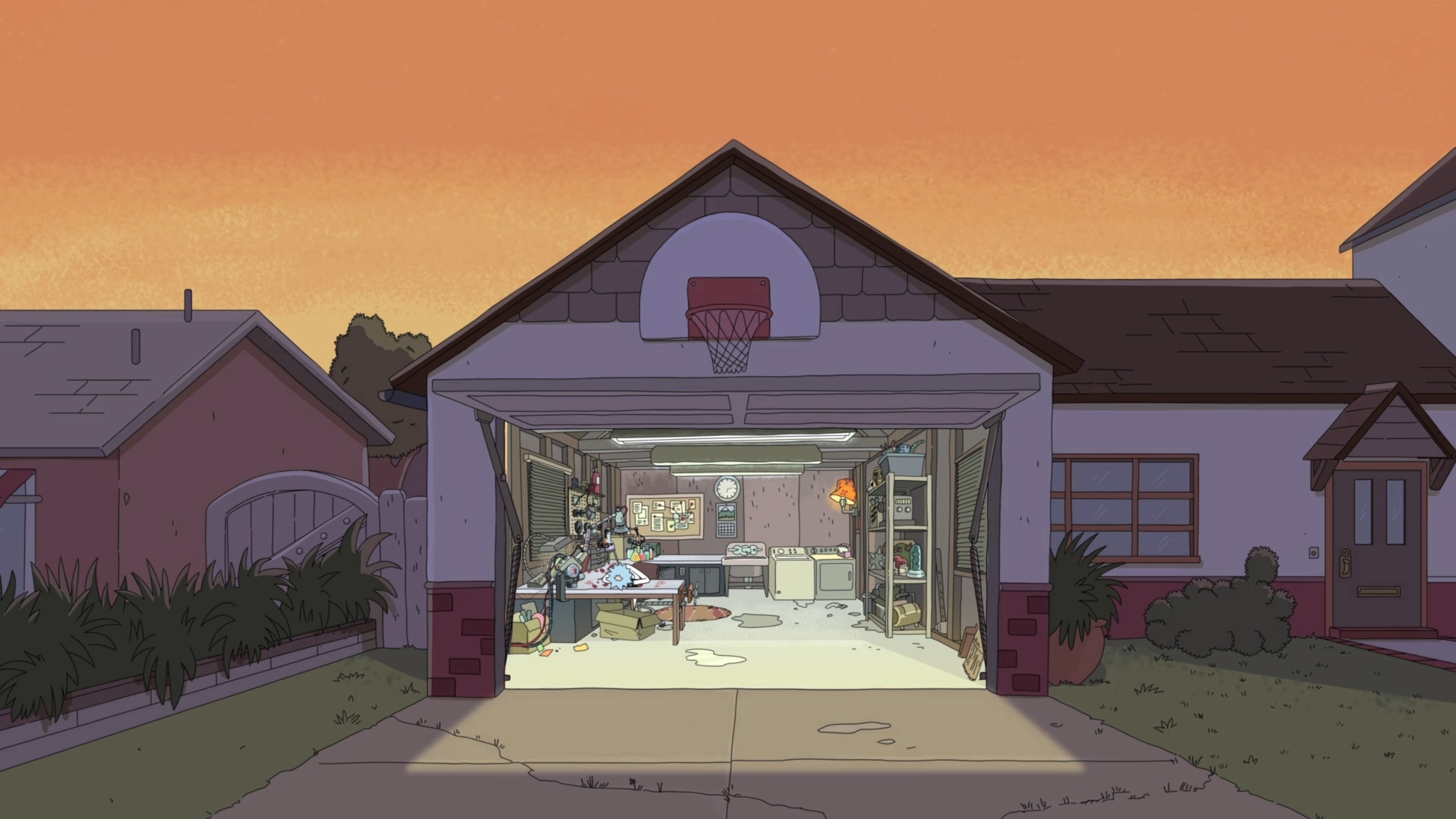 Rick And Morty Garage Wallpapers