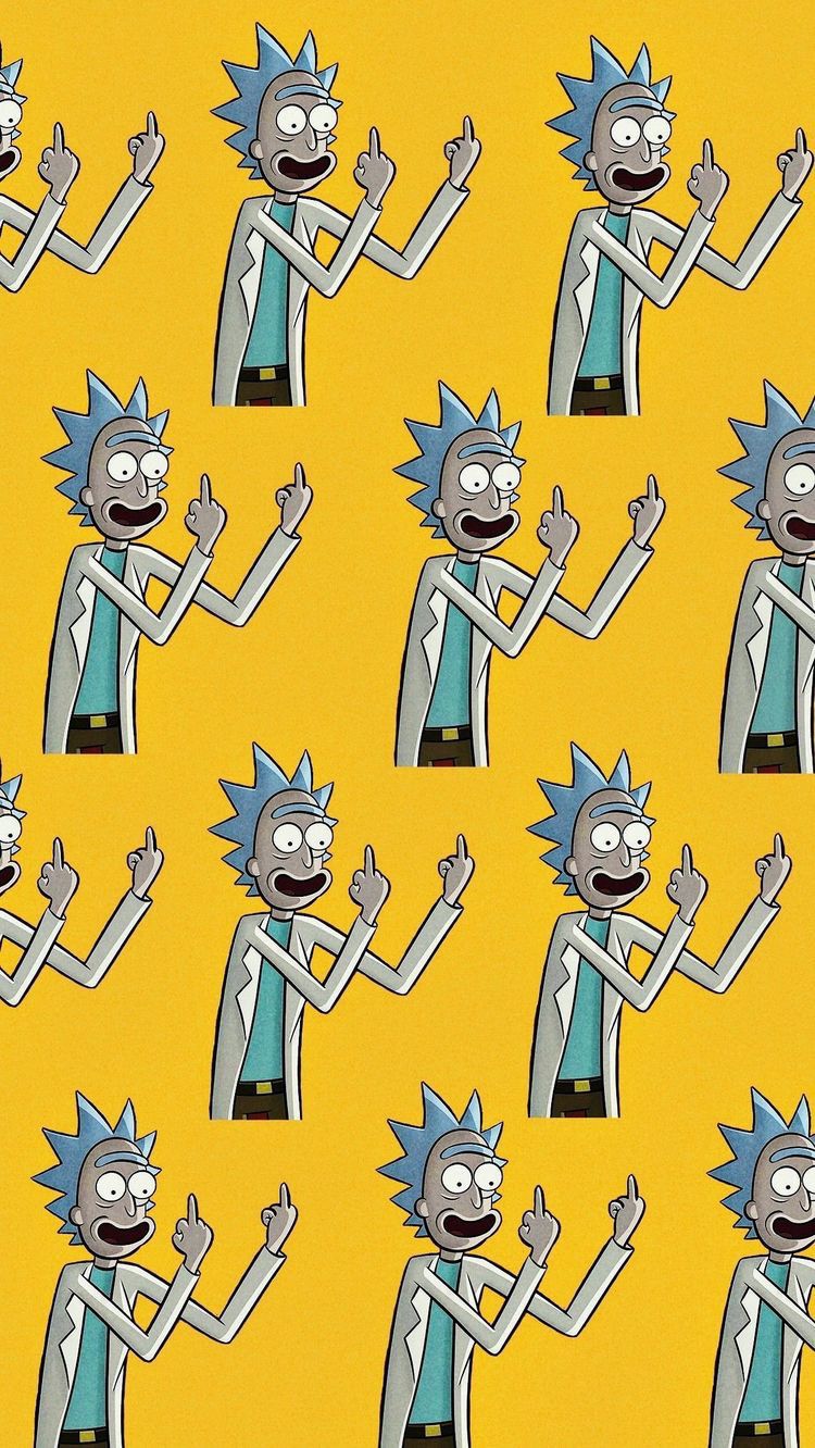 Rick And Morty Middle Finger Wallpapers