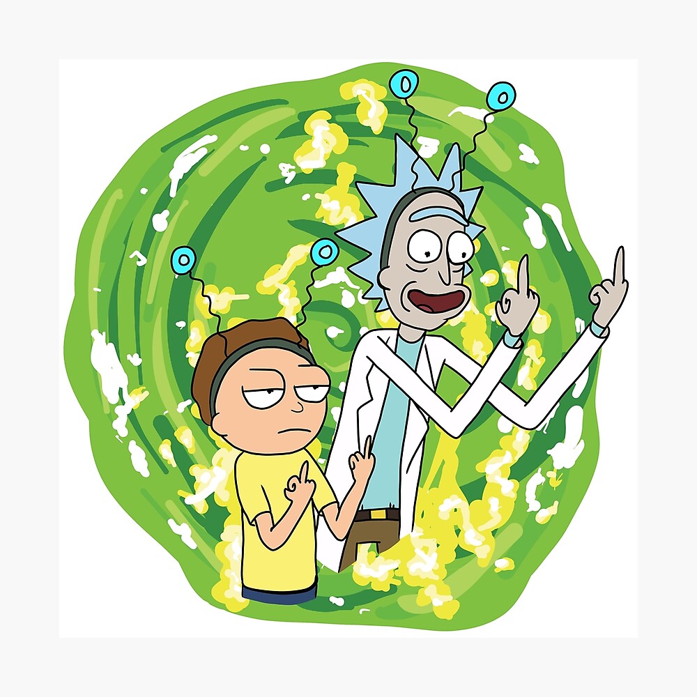 Rick And Morty Middle Finger Wallpapers