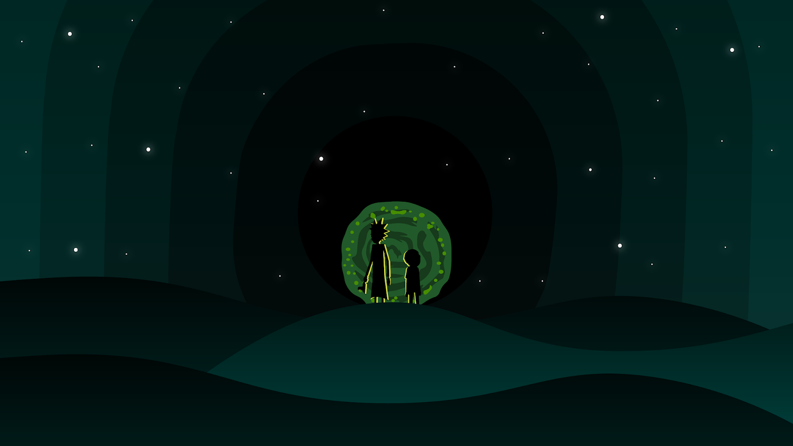 Rick And Morty Minimalist Wallpapers