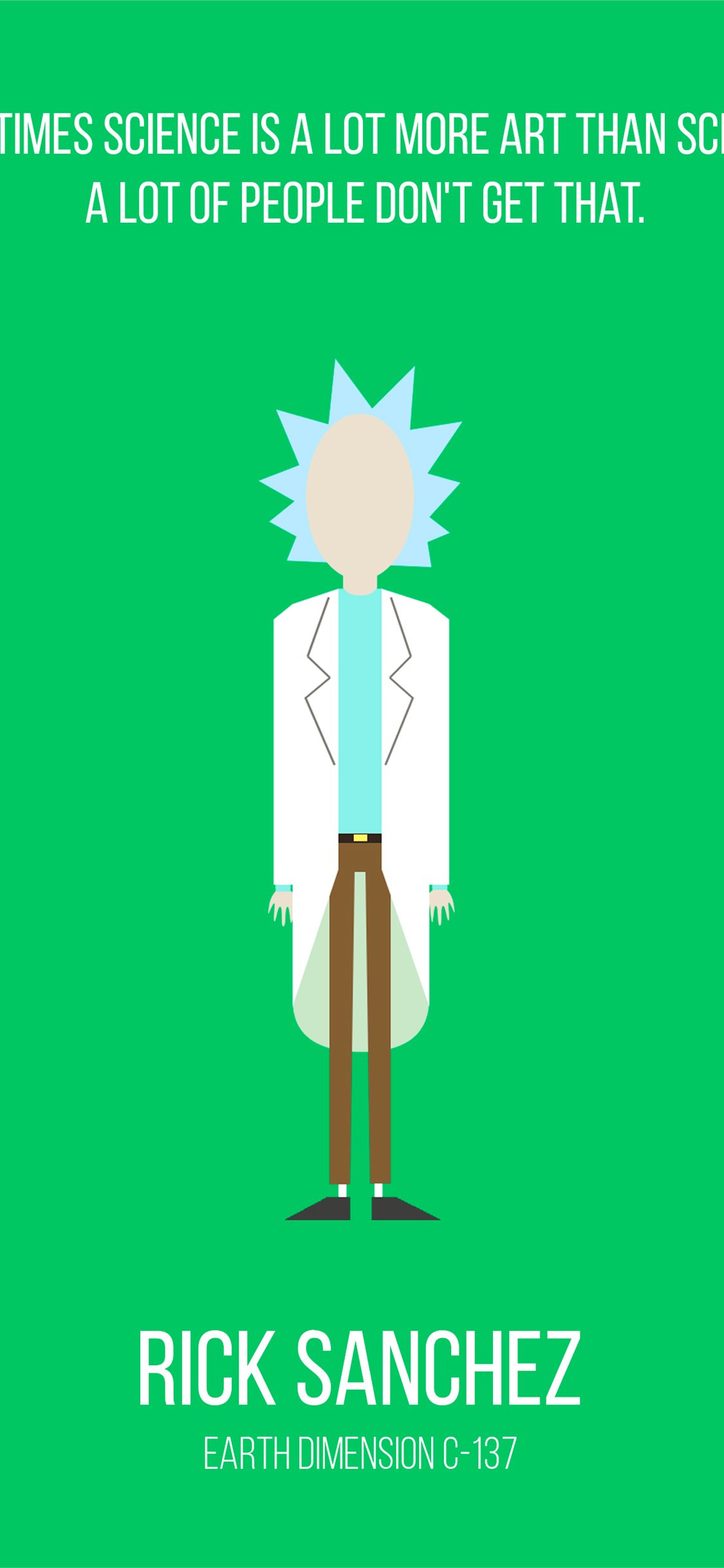 Rick And Morty Minimalist Wallpapers