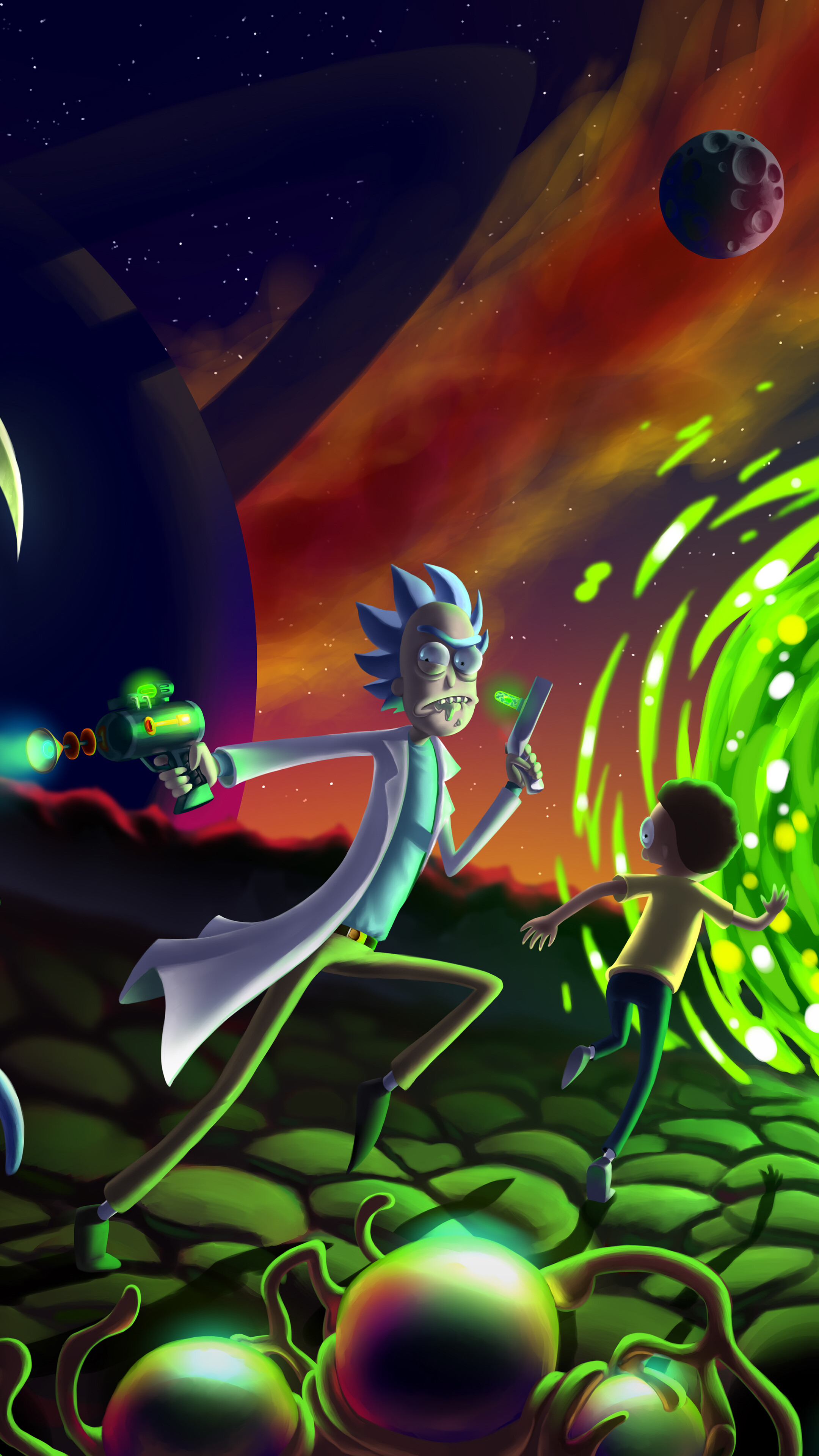 Rick And Morty Portal Wallpapers