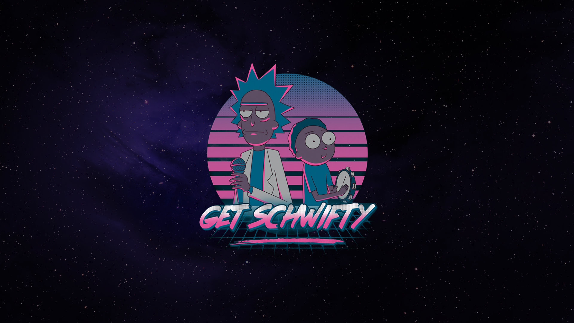 Rick And Morty Retro Wallpapers